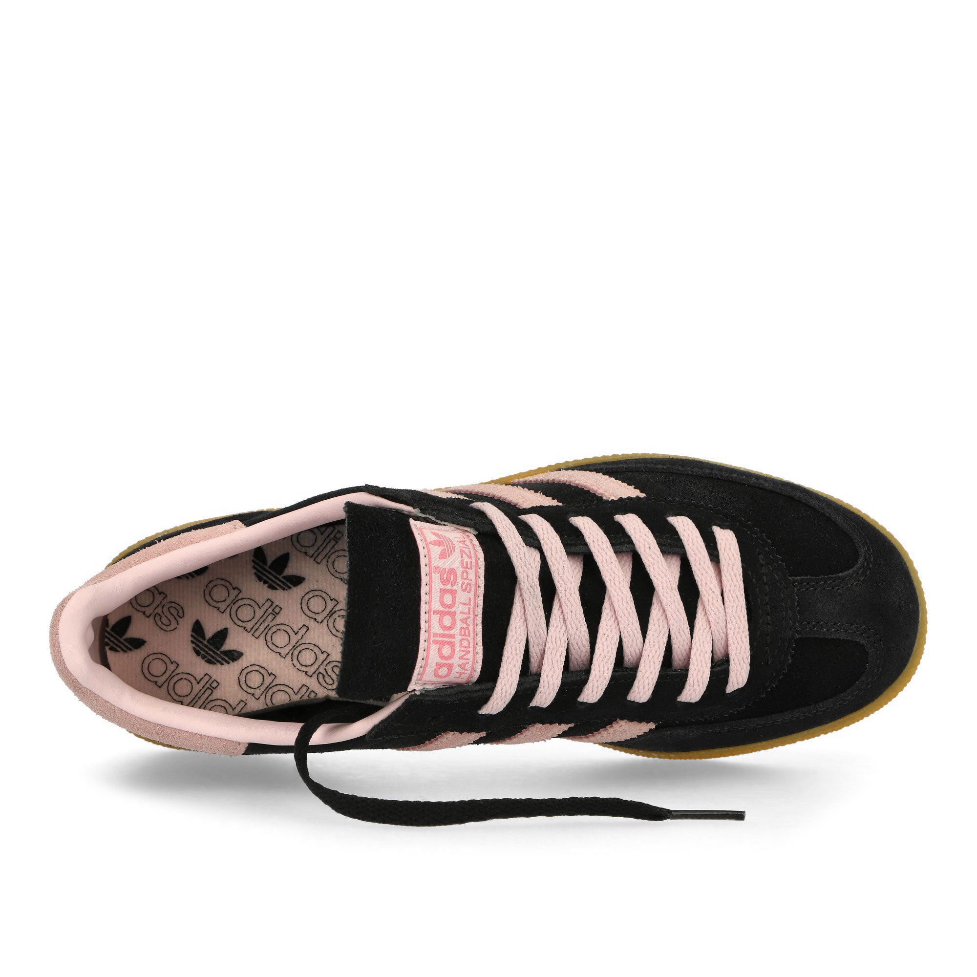 adidas Handball Spezial W Core Black / Clear Pink / Gum 1 Low Top Sneakers Detailfoto | Overkill
