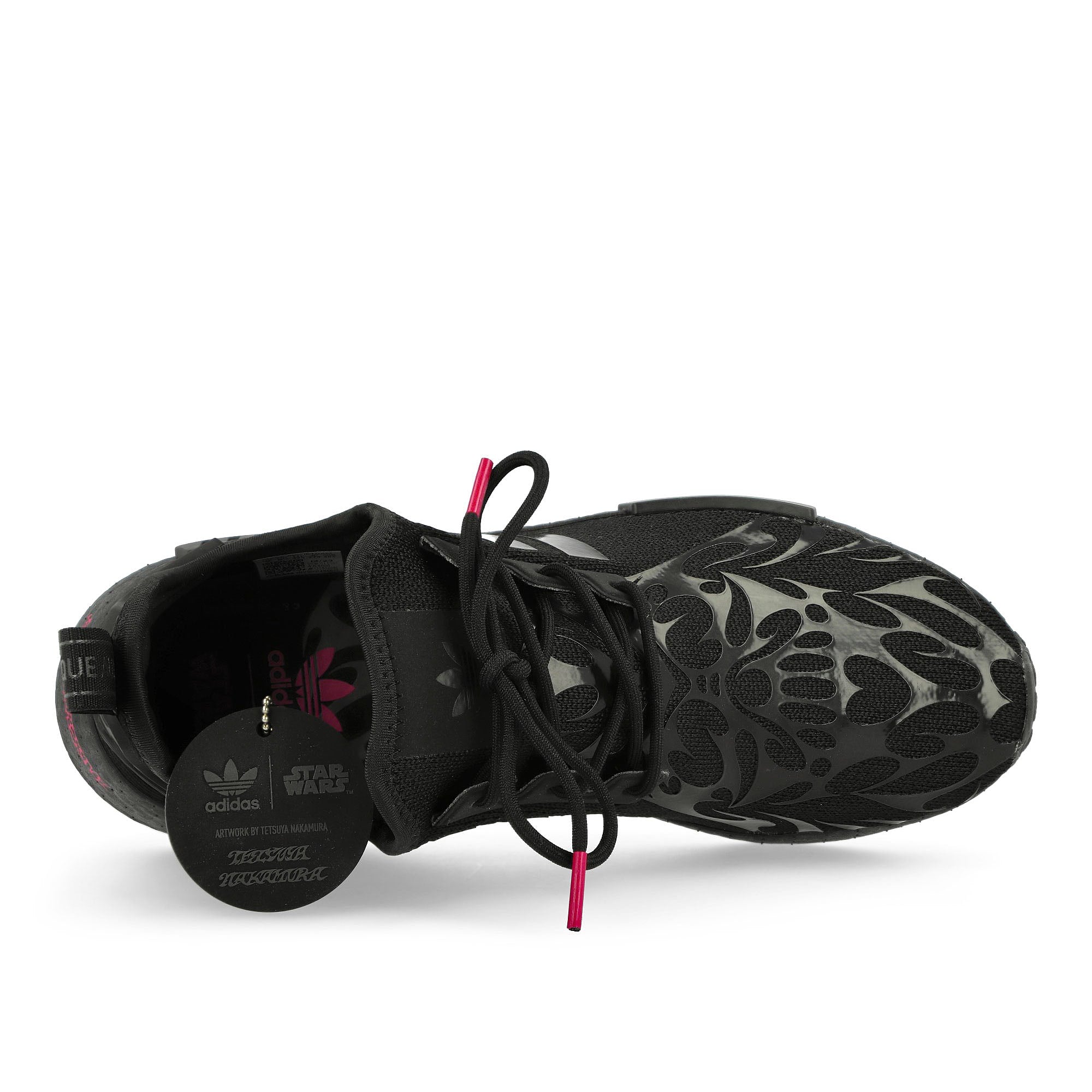 adidas Star Wars x Nanzuka x adidas NMD R1 Darth Vader Core Black / Core Black Low Top Sneakers Detail View 1 | Overkill