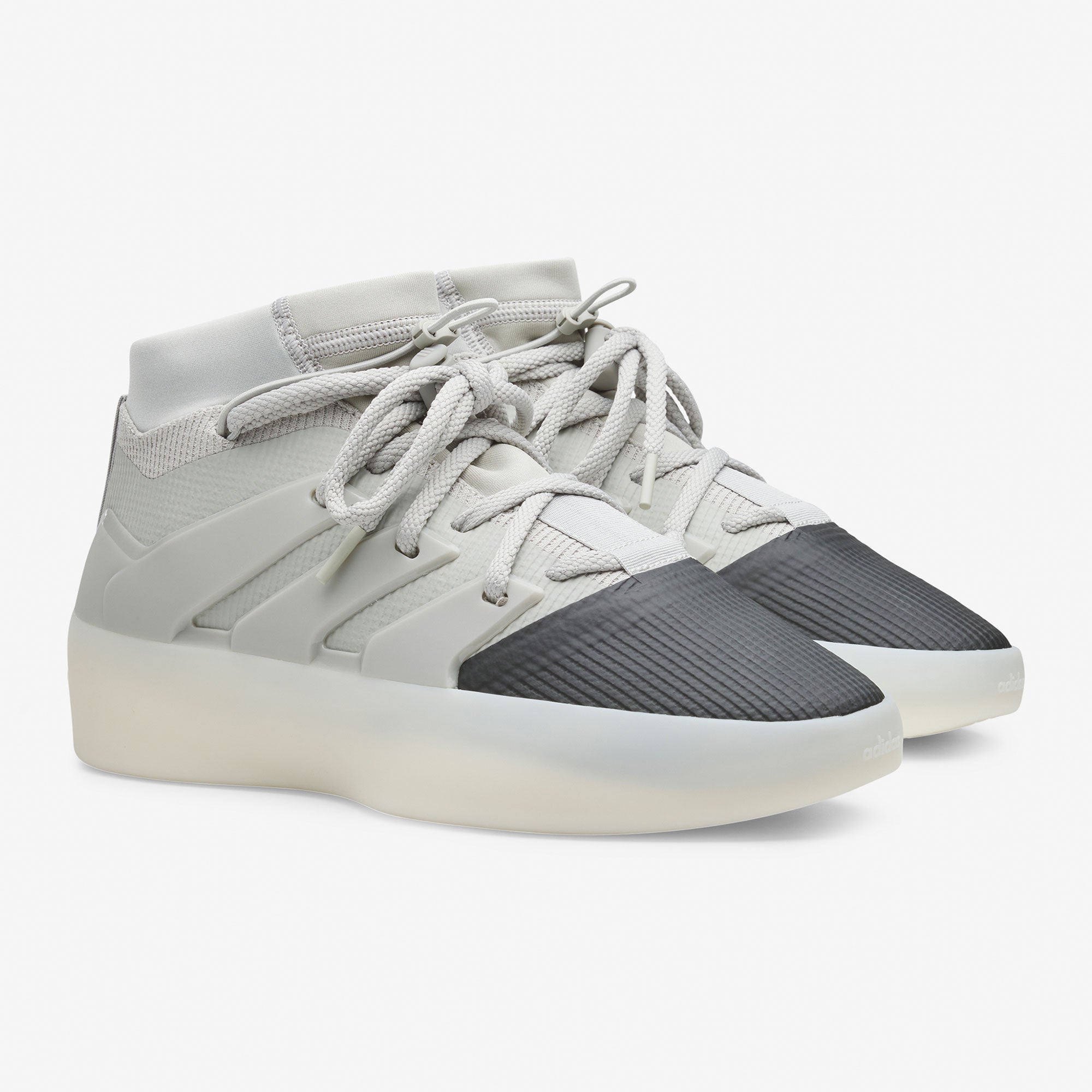 adidas 1 Basketball Sesame / Carbon / Sesame Mid Top Sneakers Silhouette | Overkill