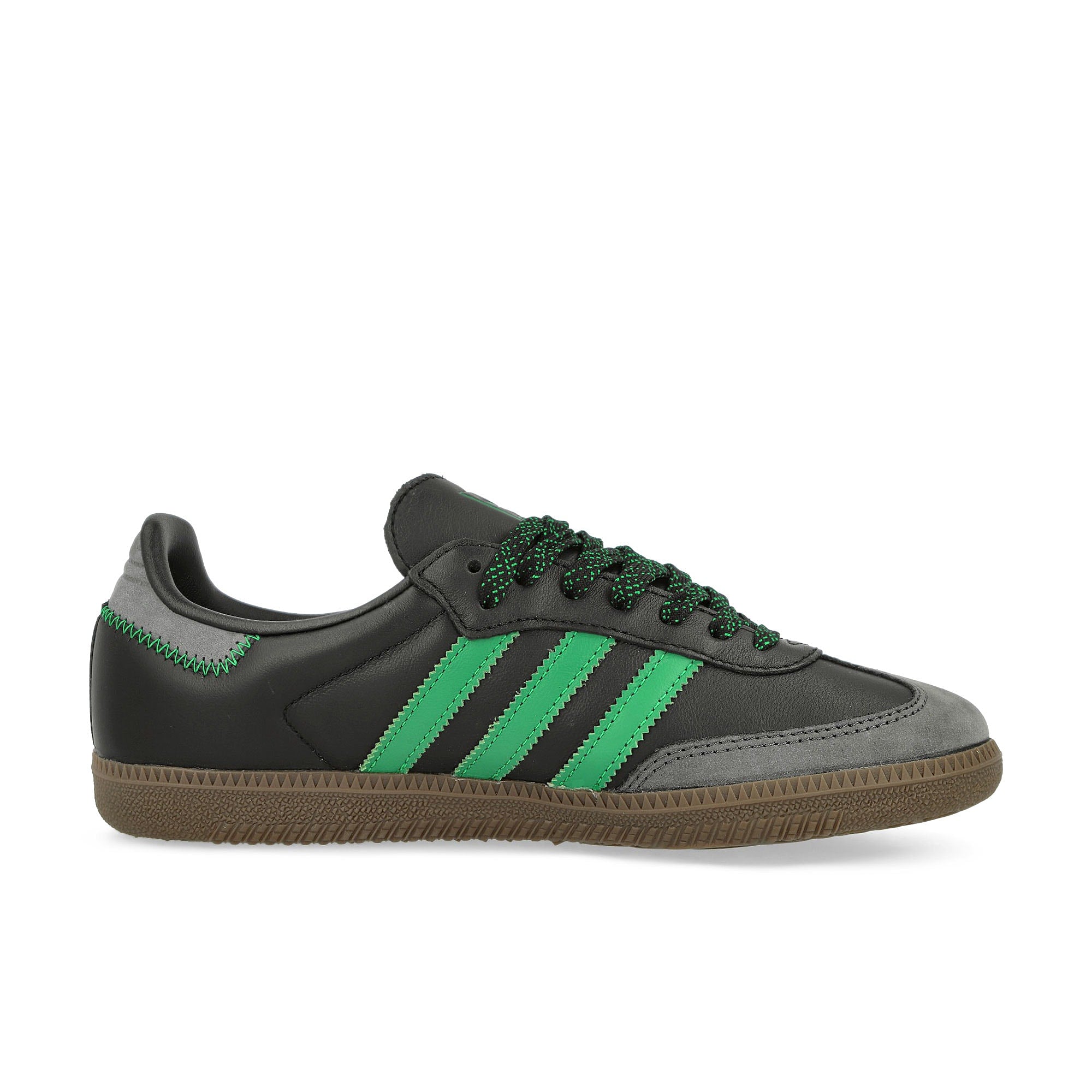 adidas Samba OG W Core Black / Green / Grey Low Top Sneakers Silhouette | Overkill
