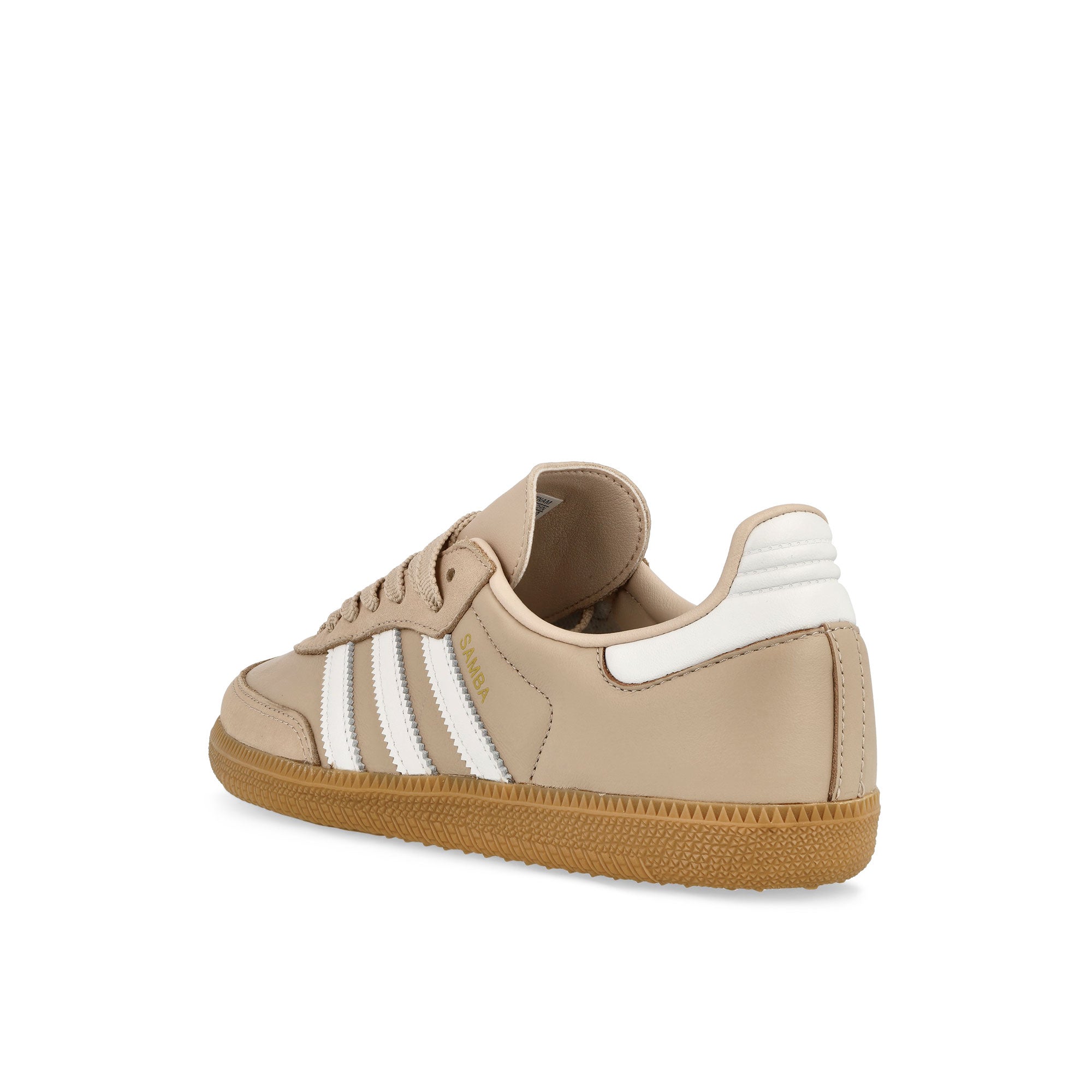 adidas Samba OG W Wonder Taupe / Footwear White / Gold Metallic Low Top Sneakers Material | Overkill