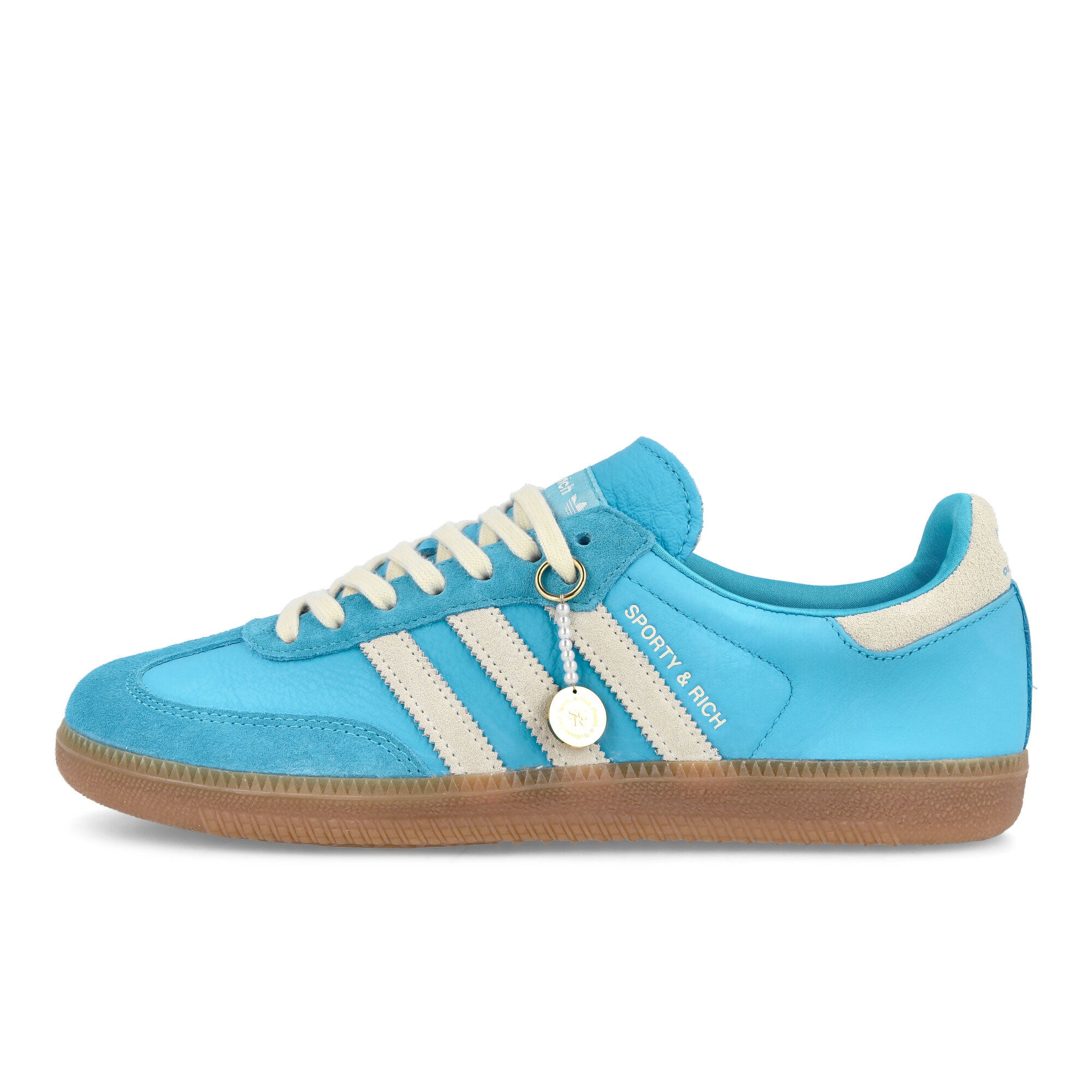 adidas SPORTY & RICH x adidas Samba OG Blurus / Clear White / Gum3 Sneakers IE6975 | Overkill