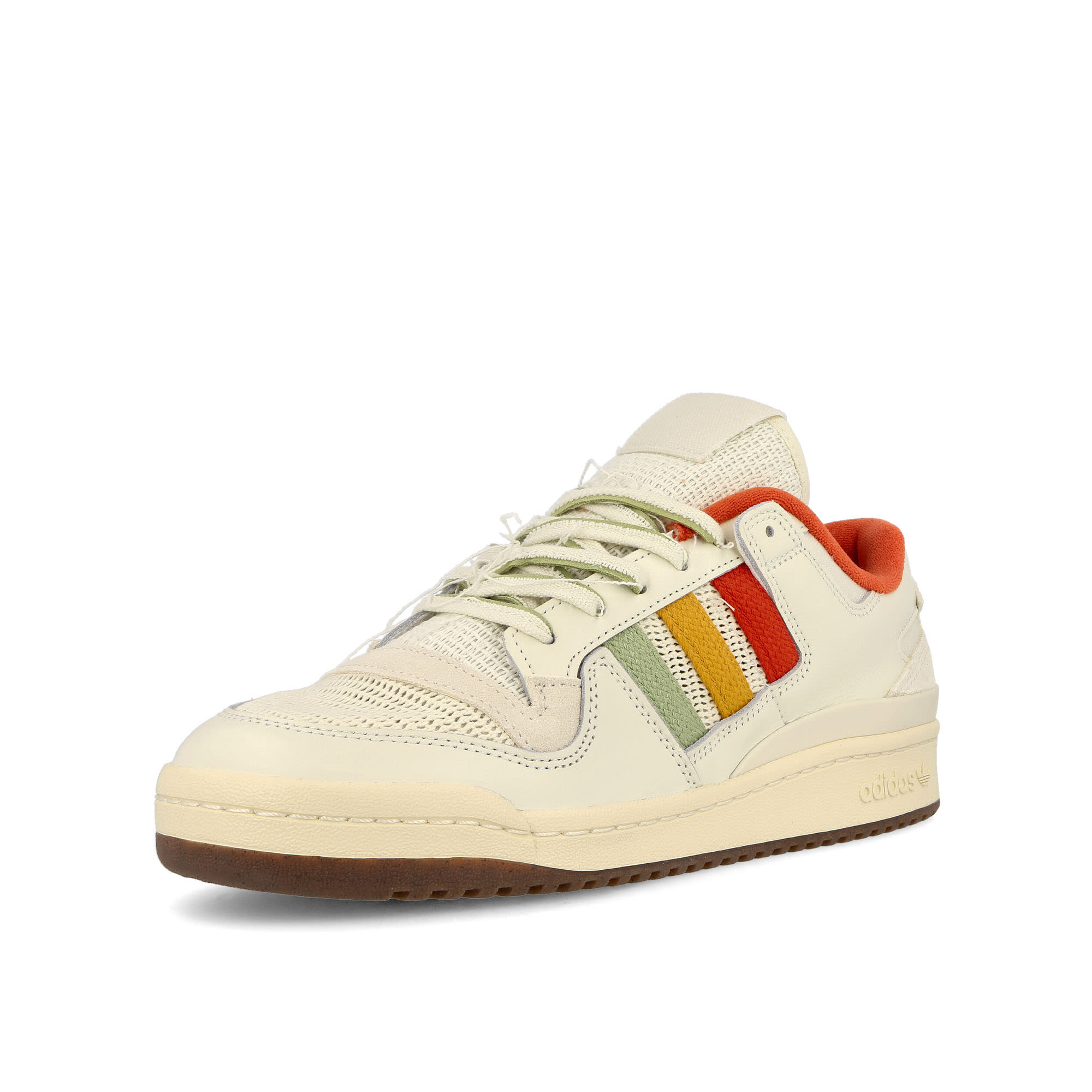 adidas Forum 84 Low CL Off White-Cream White-Gum 5 Low Top Sneakers Close Up | Overkill