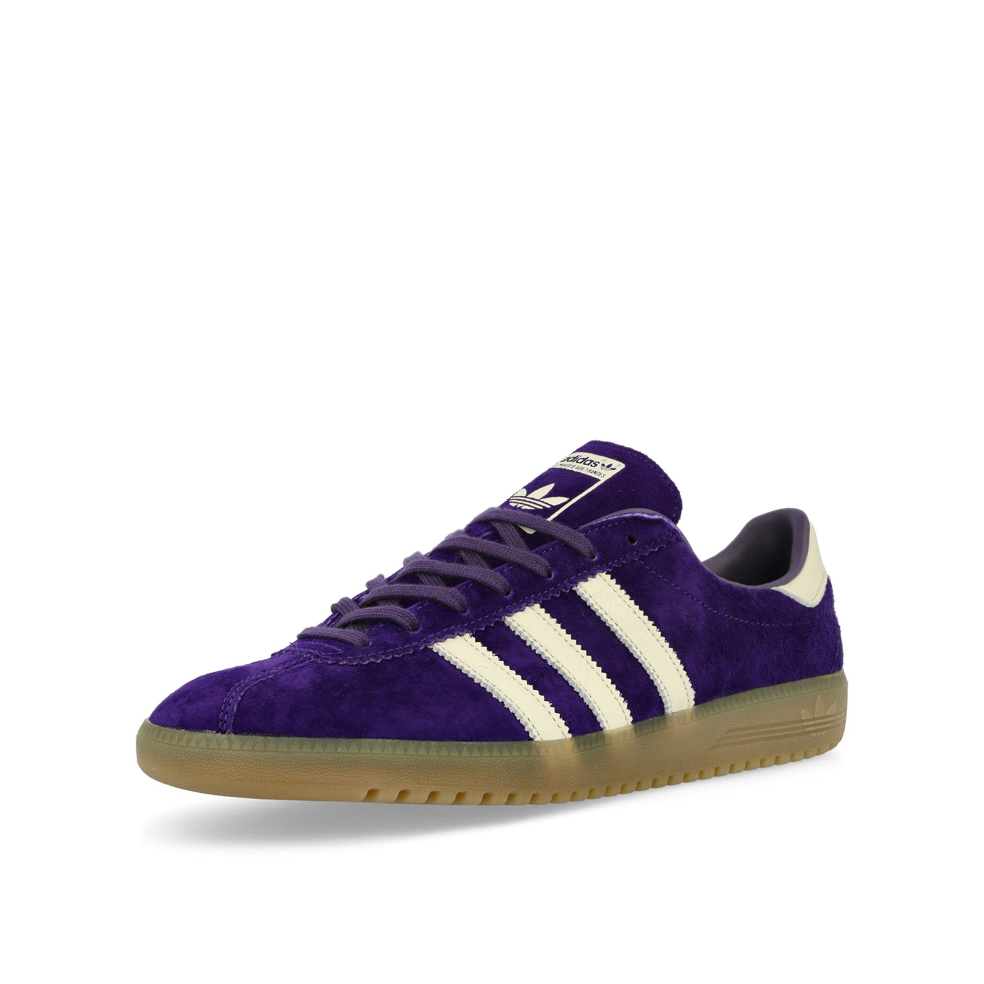 adidas Bermuda College Purple / Chalk White / Dark Purple Low Top Sneakers Close Up | Overkill