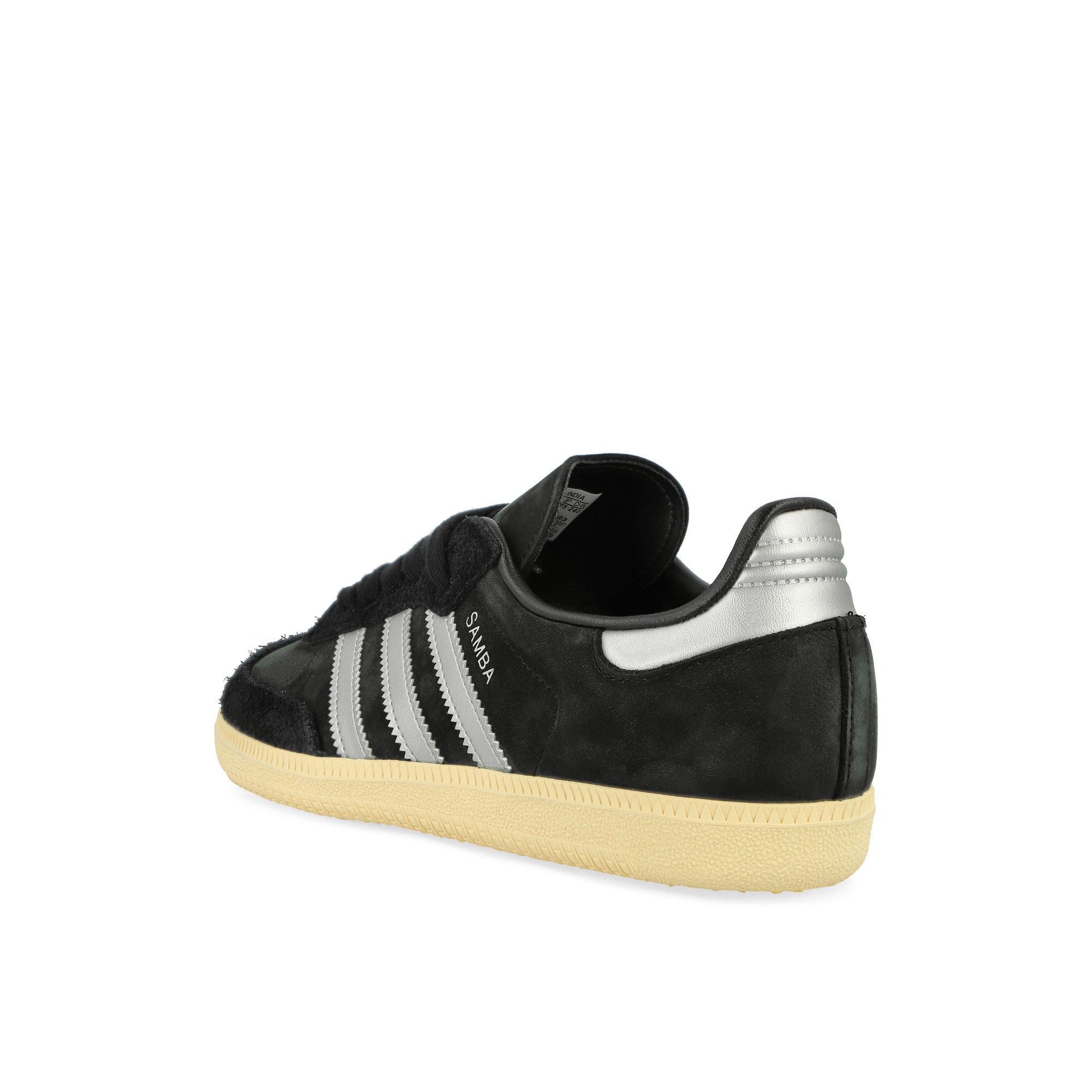 adidas Samba OG W Core Black / Matte Silver / Almost Yellow Low Top Sneakers Material | Overkill