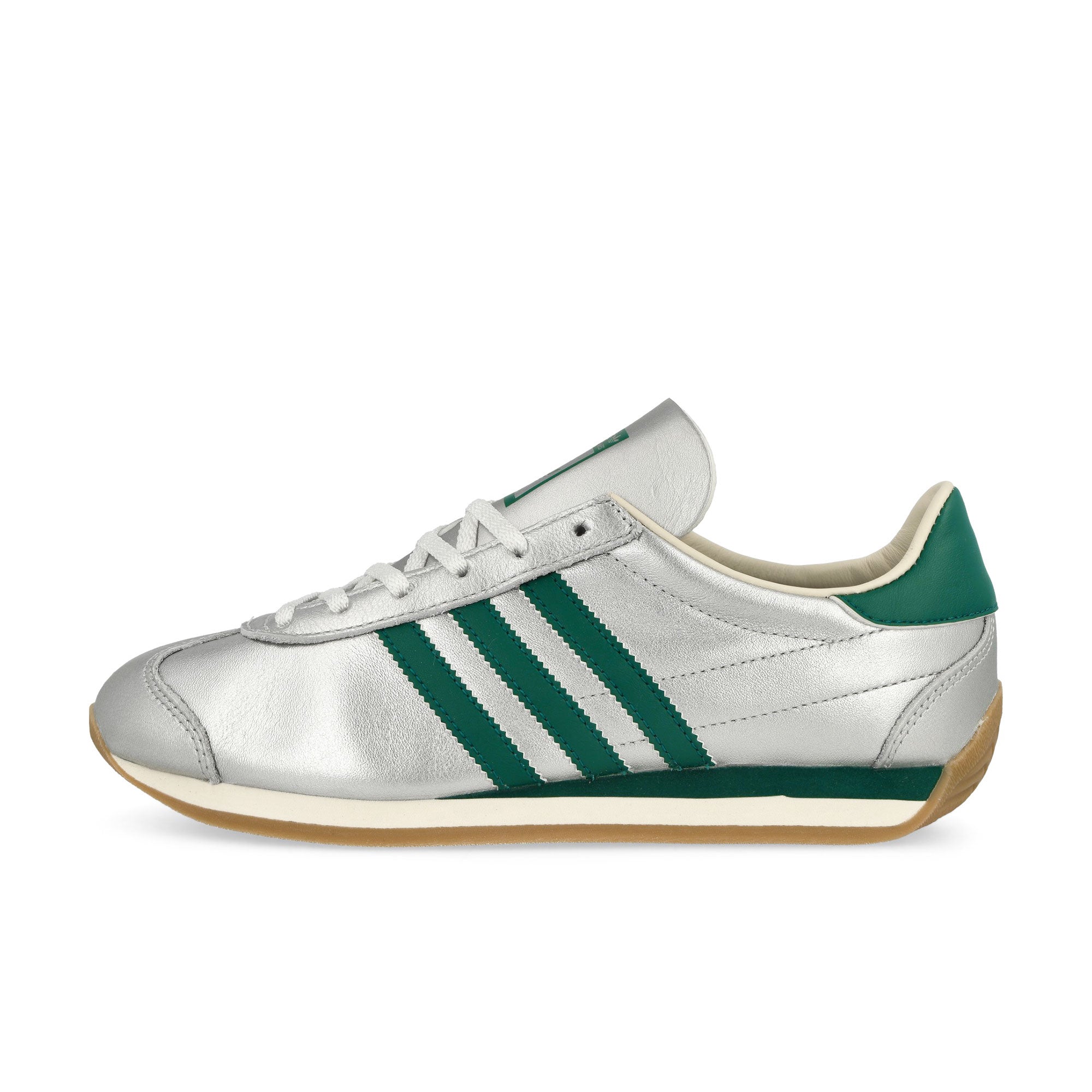 adidas Country OG W Silver Metallic / Collegiate Green / Cream White Low Top Sneakers IE8412 | Overkill