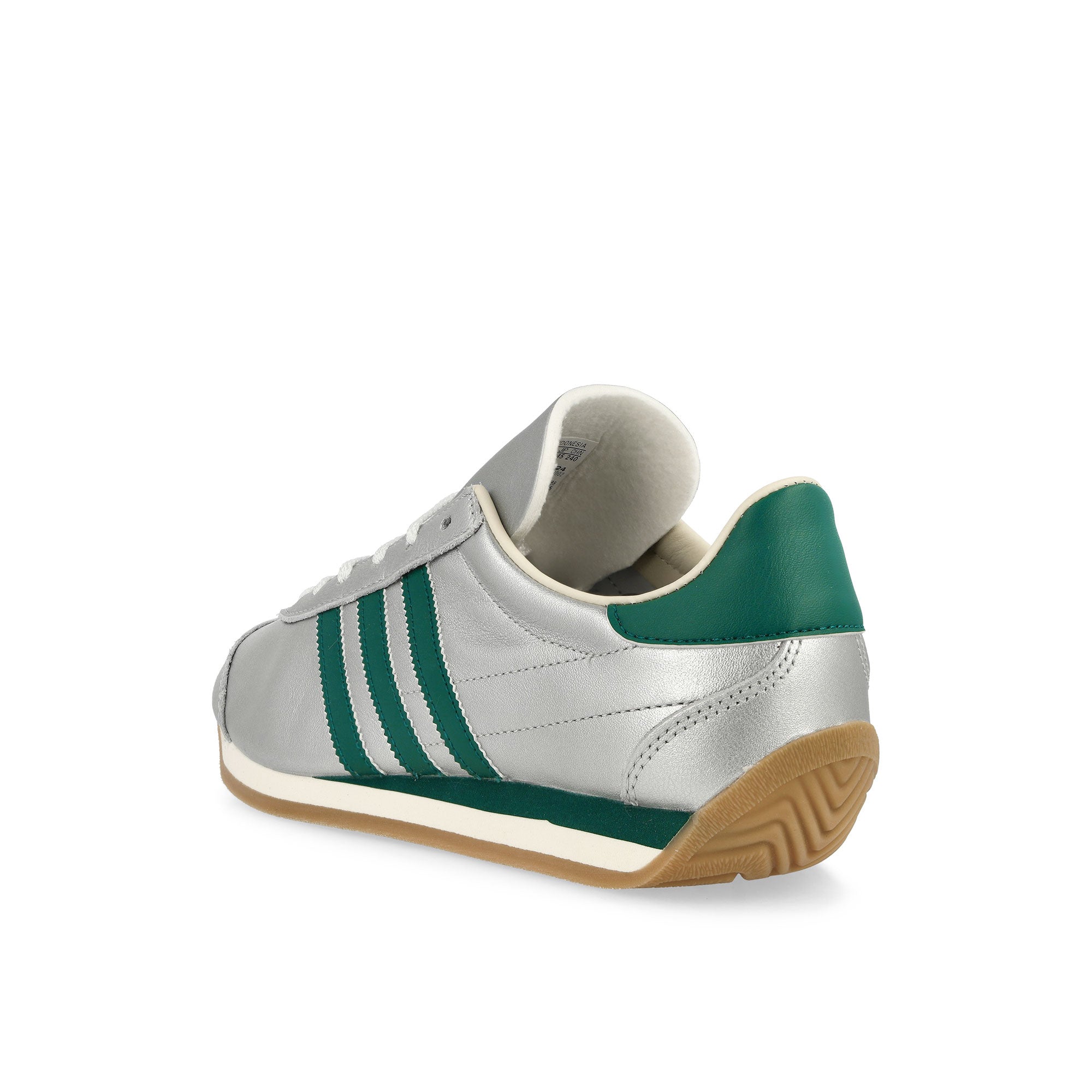 adidas Country OG W Silver Metallic / Collegiate Green / Cream White Low Top Sneakers Material | Overkill