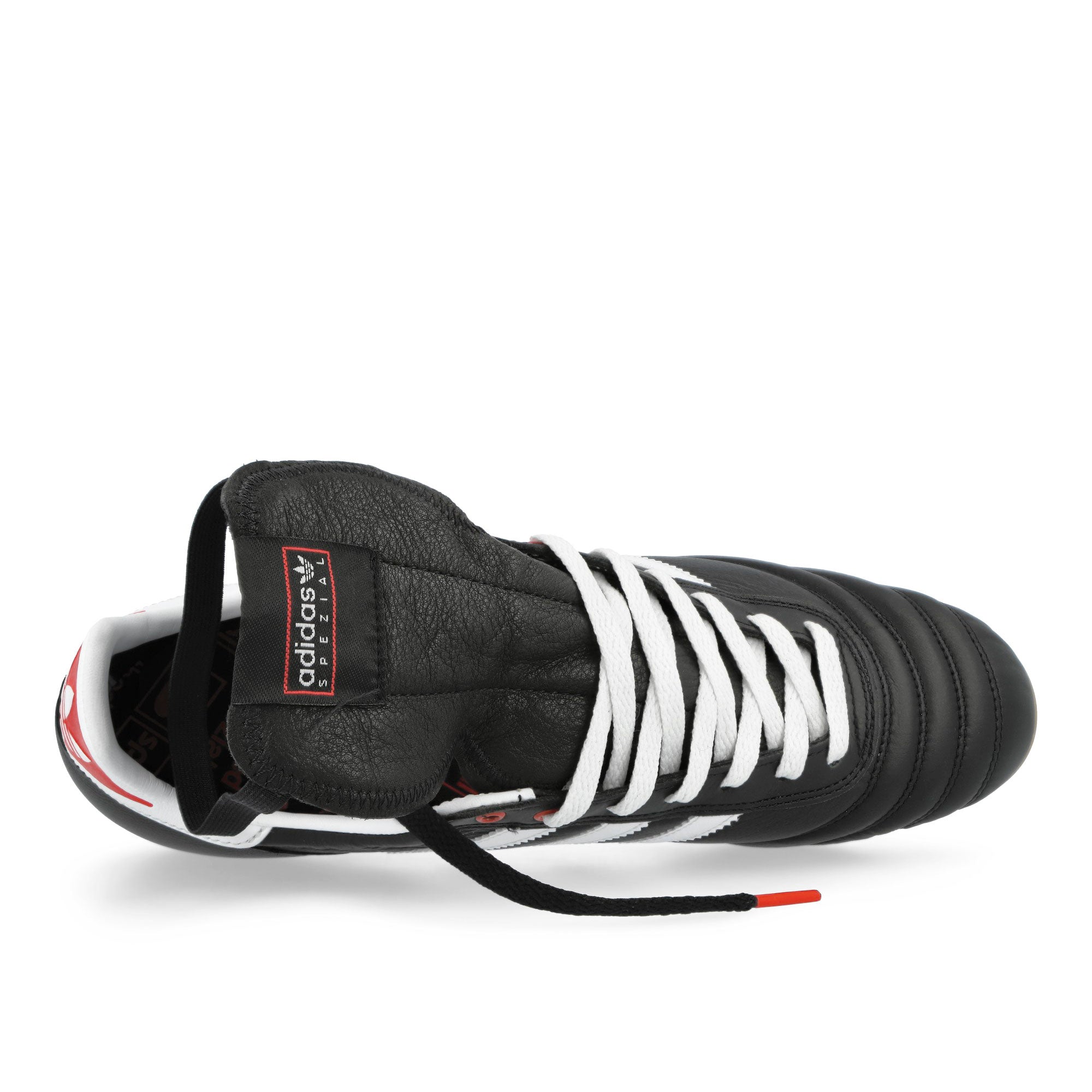 adidas Copa Mundial SPZL F.C. Core Black / Footwear White / Red Soccer Shoes IE9096 Detail View 1 | Overkill