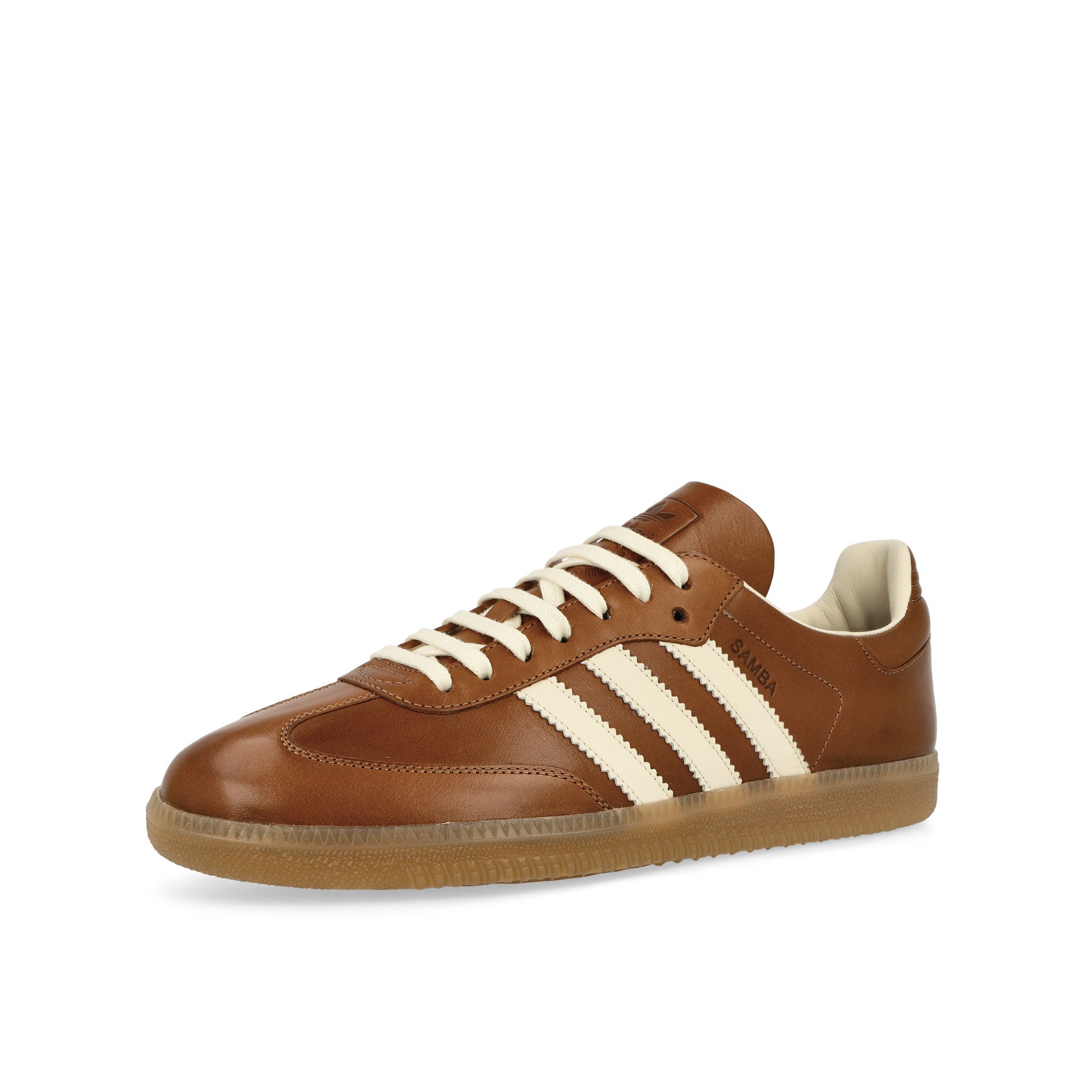 adidas Samba OG Made in Italy Supplier Colour / Wonder White / Gum3 Low Top Sneakers Close Up | Overkill