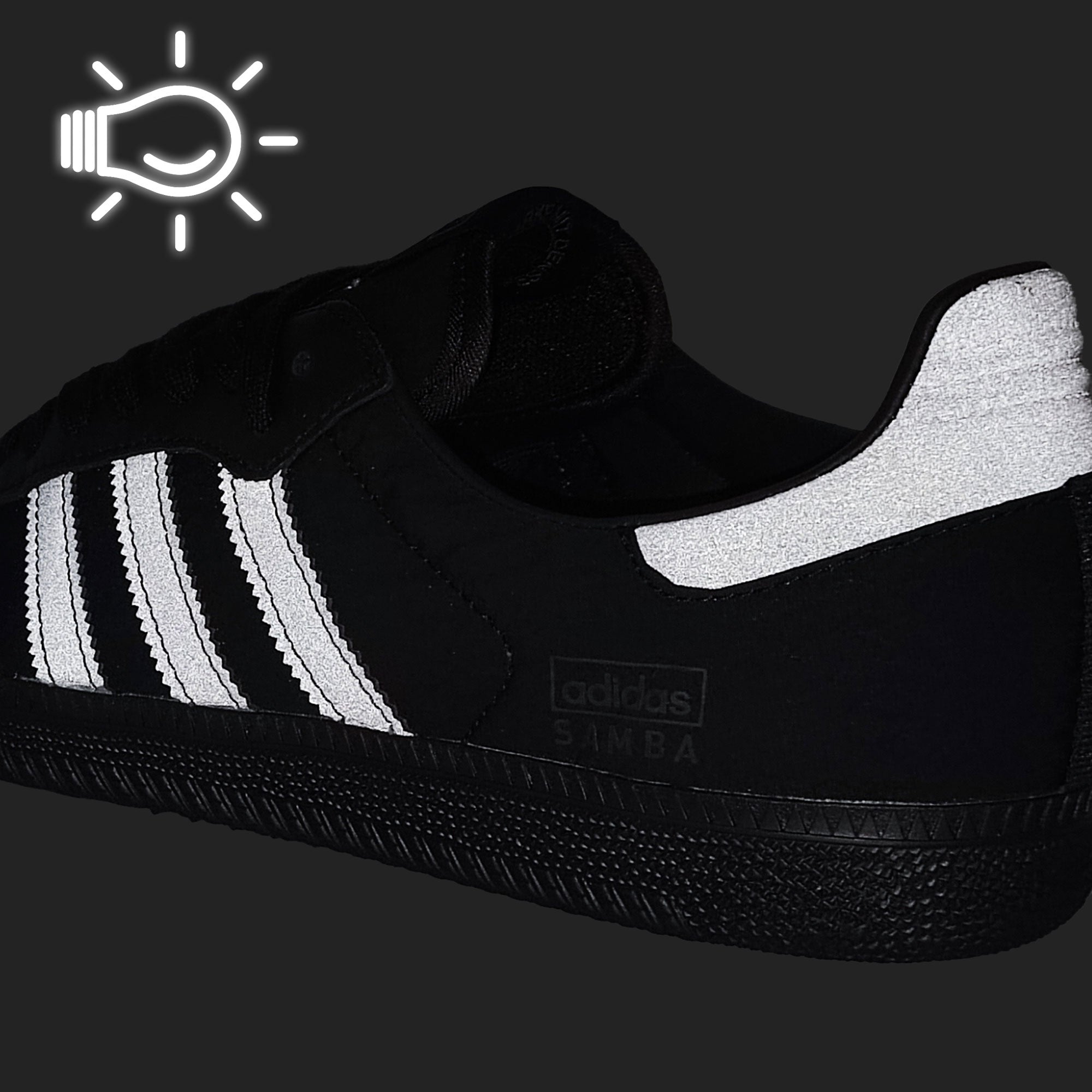 adidas Samba OG Core Black / Grey Five / Core Black Low Top Sneakers Detailfoto | Overkill
