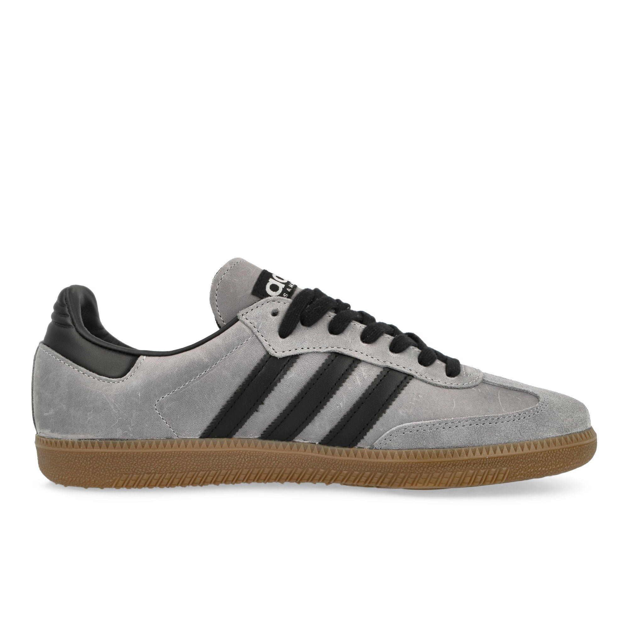 adidas Samba OG Halo Silver / Core Black / Brown Desert Low Top Sneakers Silhouette | Overkill