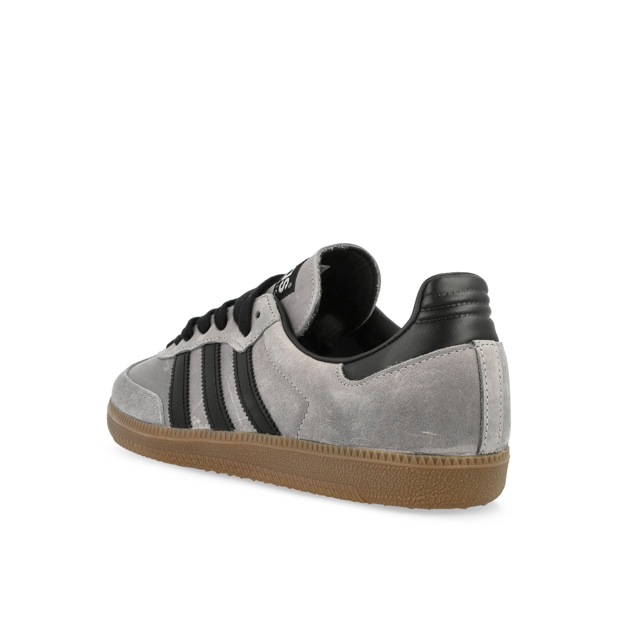adidas Samba OG Halo Silver / Core Black / Brown Desert Low Top Sneakers Material | Overkill
