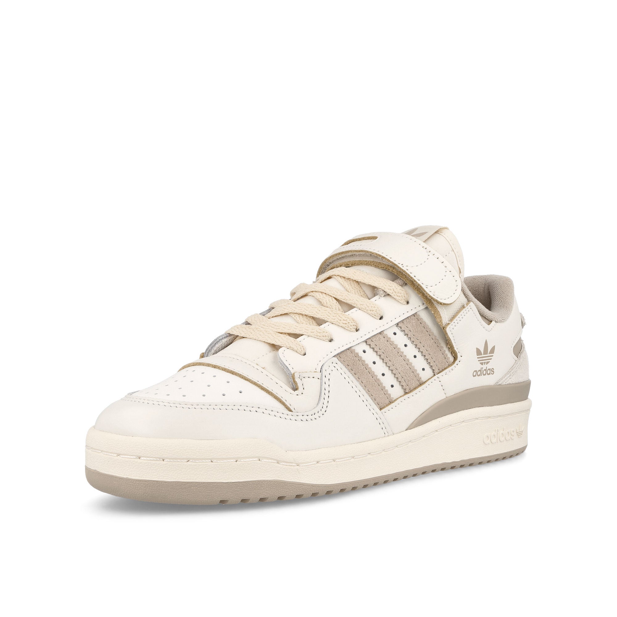 adidas Forum 84 Low Off White / Wonder Beige / Cream White Low Top Sneakers Close Up | Overkill