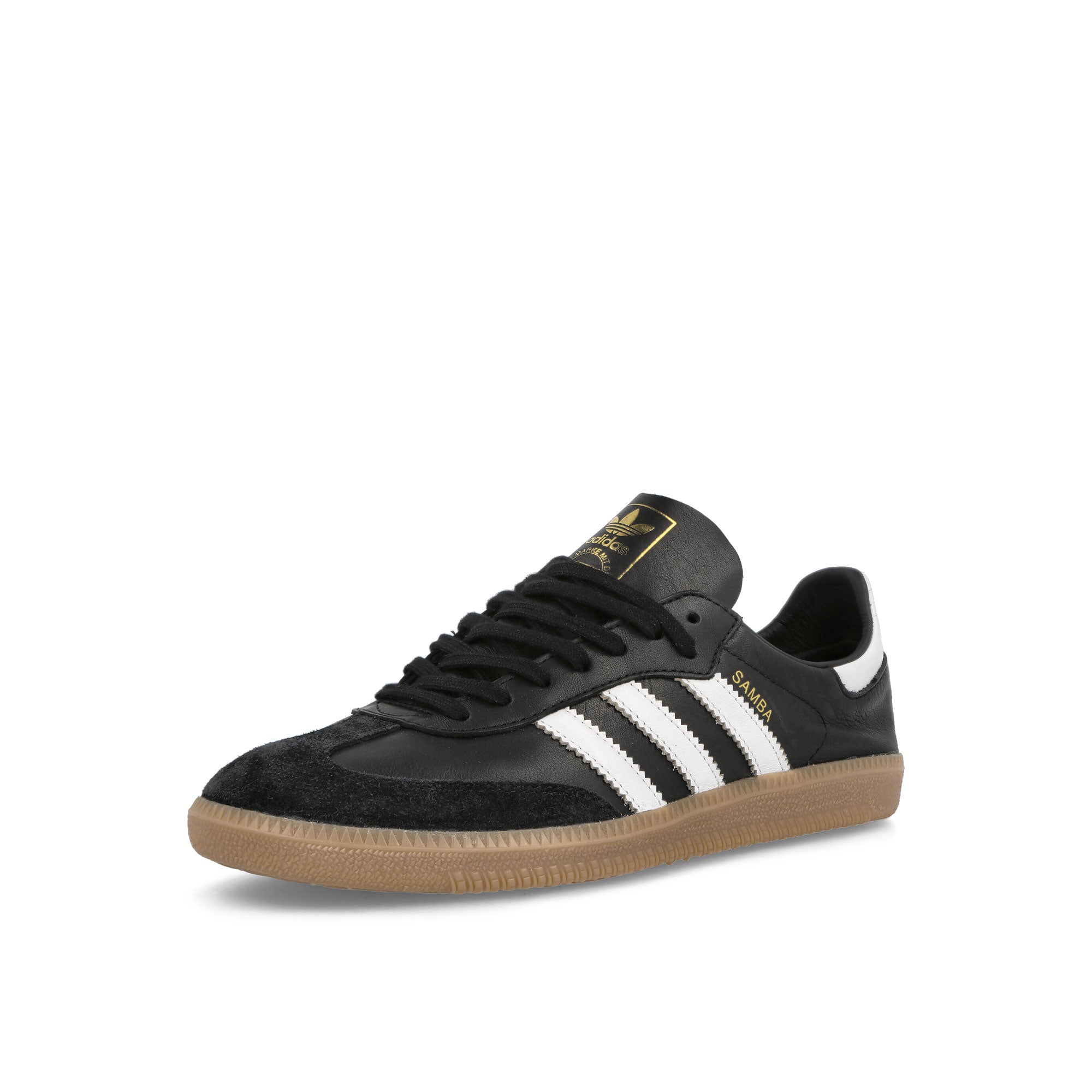 adidas Samba Decon Core Black / Footwear White / Core Black Low Top Sneakers Close Up | Overkill