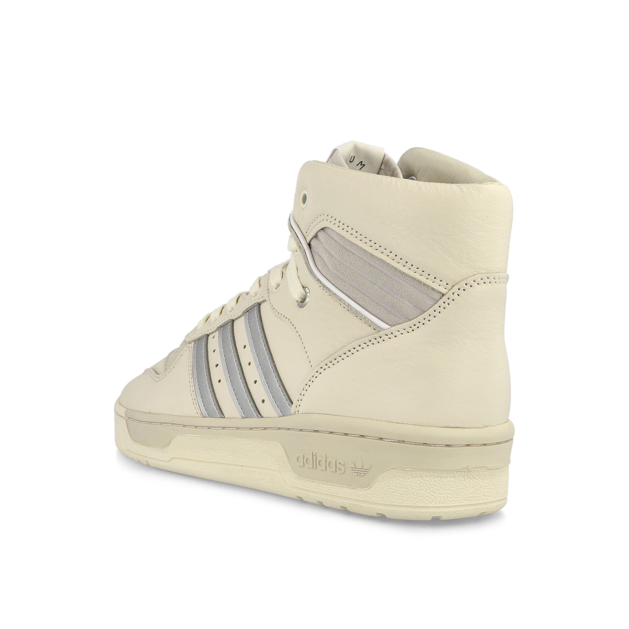 adidas Rivalry Hi Consortium Clear White-Silver Metallic-Grey One High Top Sneakers Material | Overkill