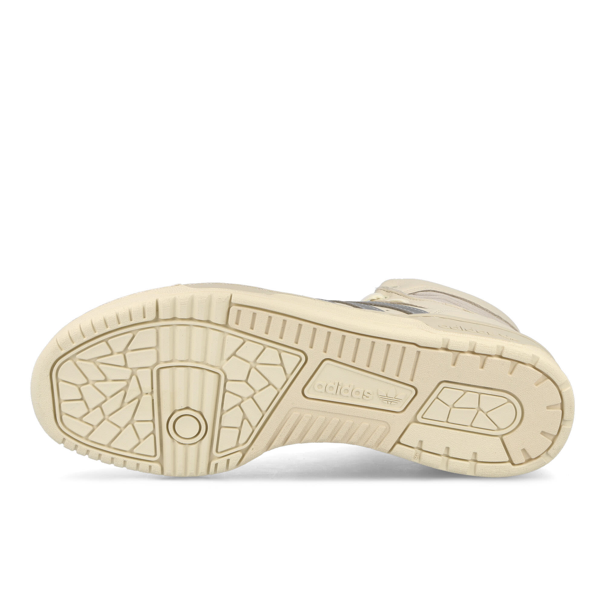 adidas Rivalry Hi Consortium Clear White-Silver Metallic-Grey One High Top Sneakers Detail View 1 | Overkill