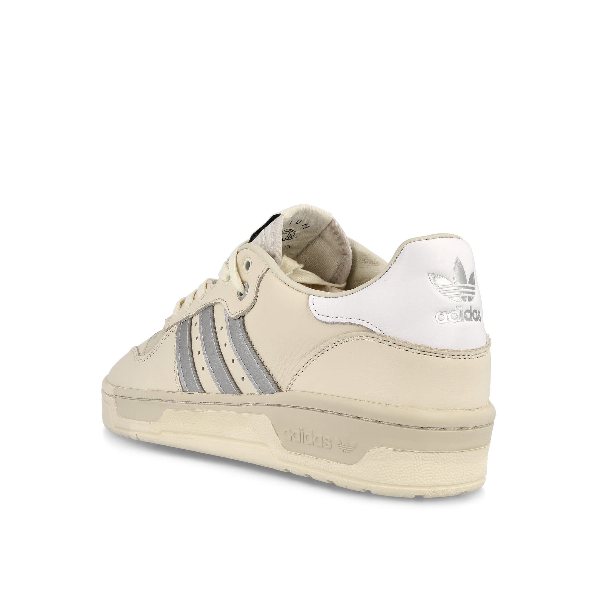 adidas Rivalry Low Consortium Clear White-Silver Metallic-Grey One Low Top Sneakers Material | Overkill