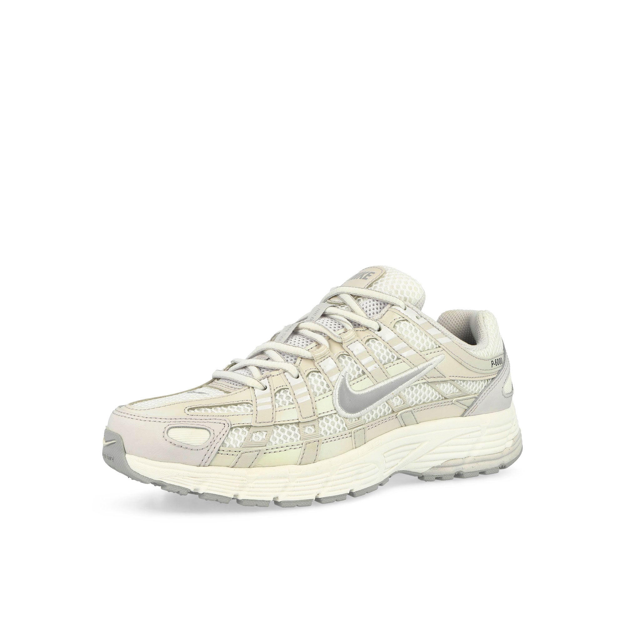Nike W P-6000 Summit White / Wolf Grey - Vast Grey Low Top Sneakers Close Up | Overkill