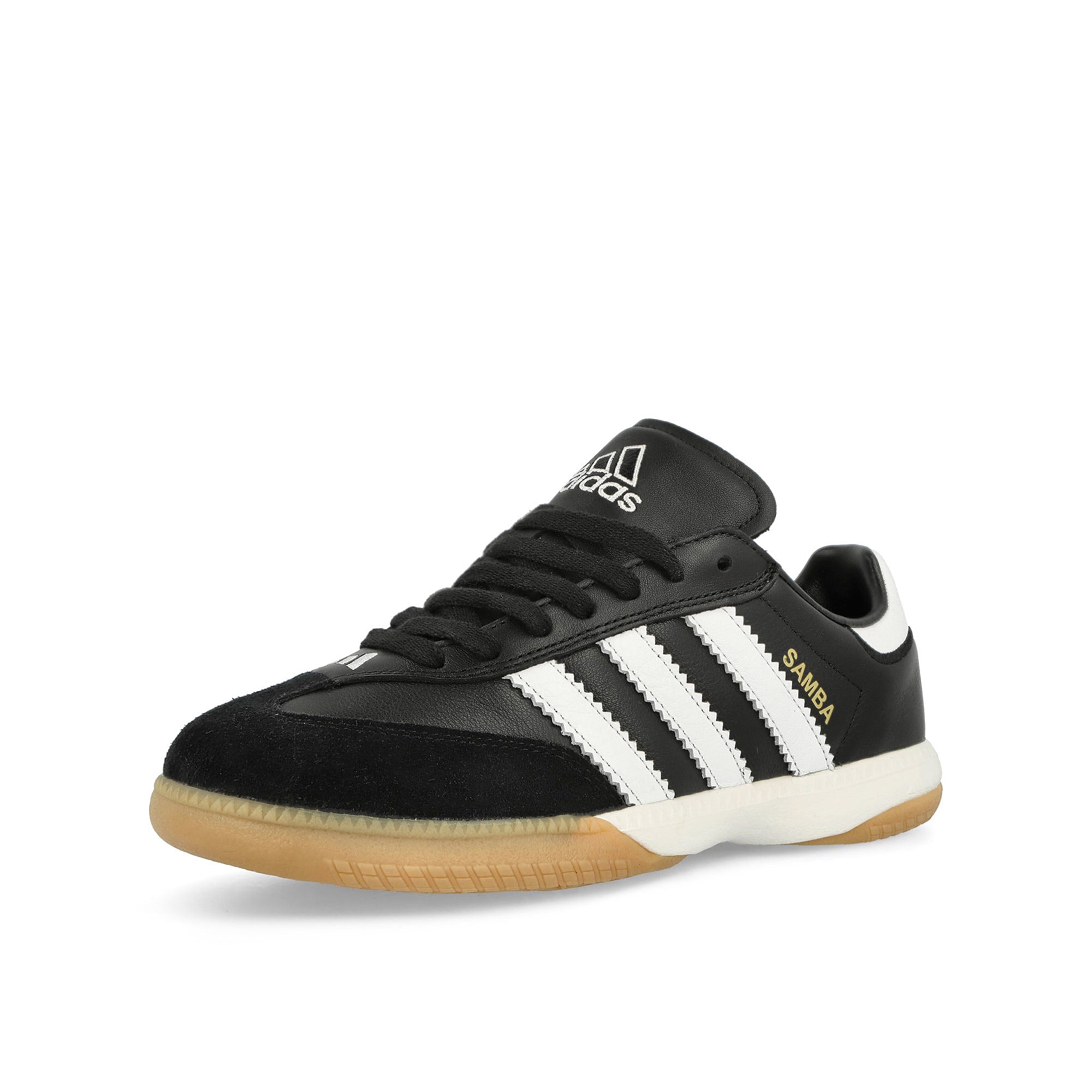 adidas Samba Millennium Core Black / Footwear White / Gum 3 Low Top Sneakers Close Up | Overkill