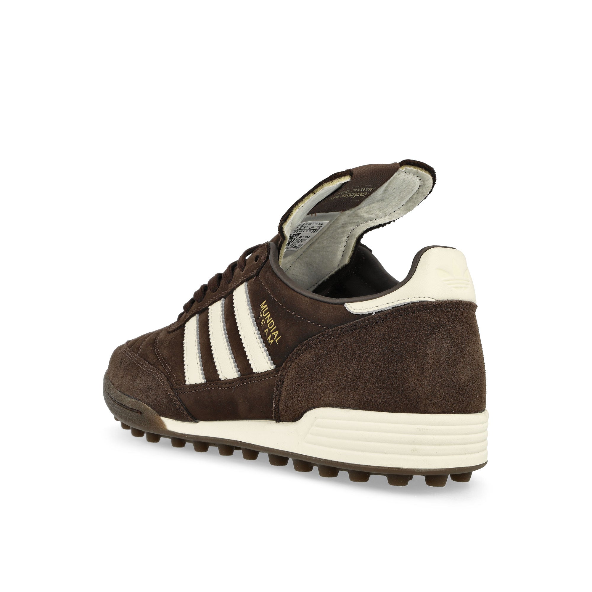 adidas Mundial Team RS Brown / Off Whhite / Dark Brown Low Top Sneakers Detail View 3 | Overkill