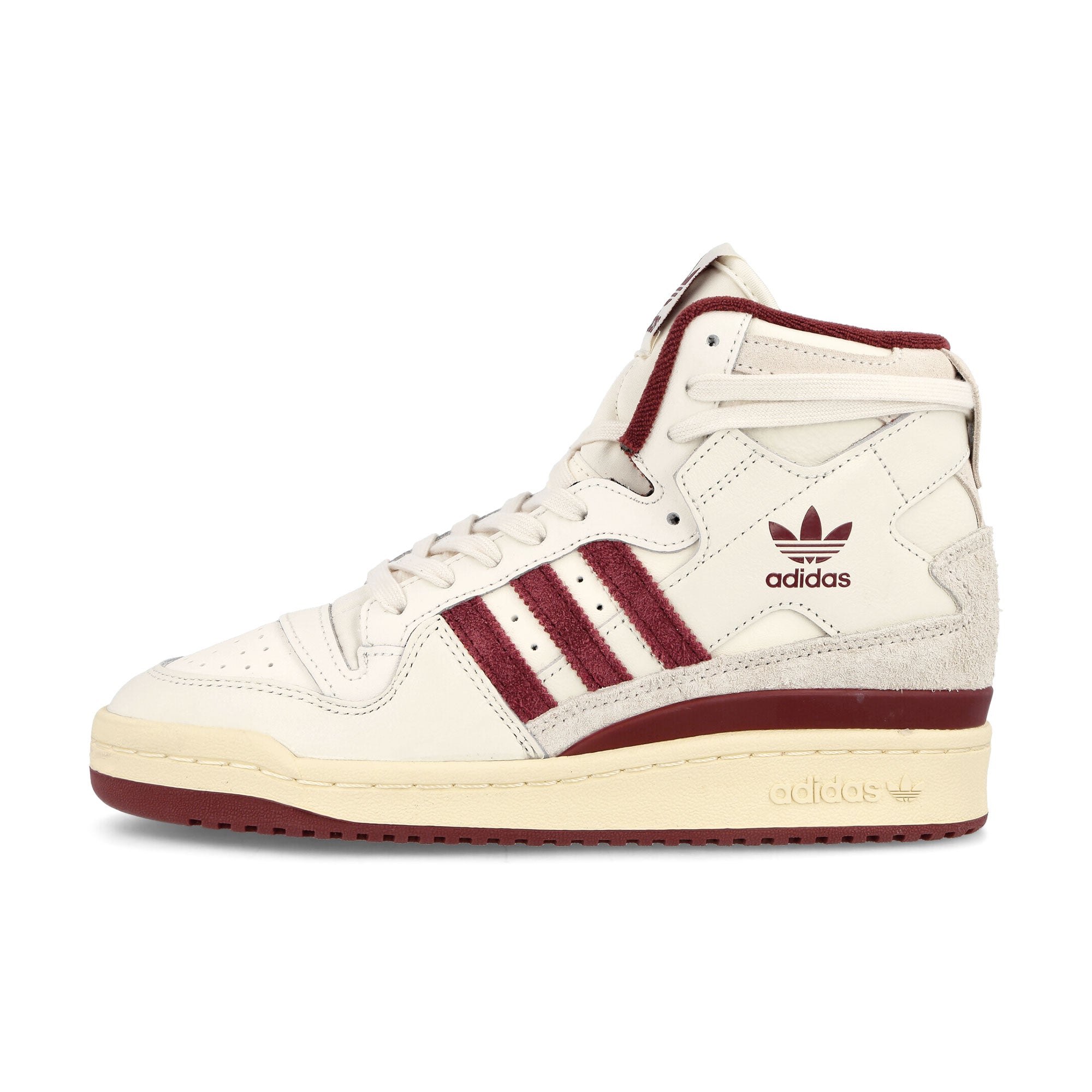 adidas Forum 84 Hi W Off White-Shadow Red-Easy Yellow High Top Sneakers IF2736 | Overkill