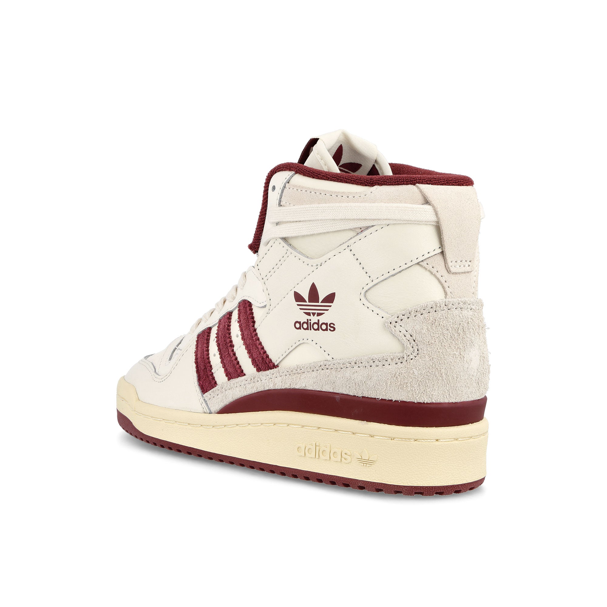 adidas Forum 84 Hi W Off White-Shadow Red-Easy Yellow High Top Sneakers Material | Overkill