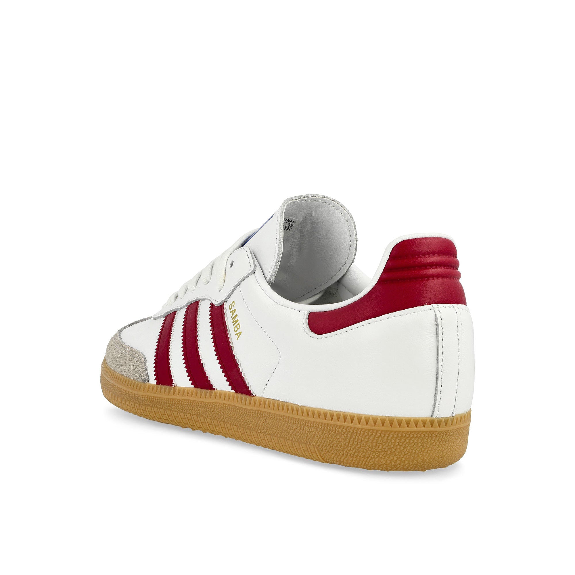 adidas Samba OG Footwear White / Collegiate Burgundy / Gum Low Top Sneakers Material | Overkill