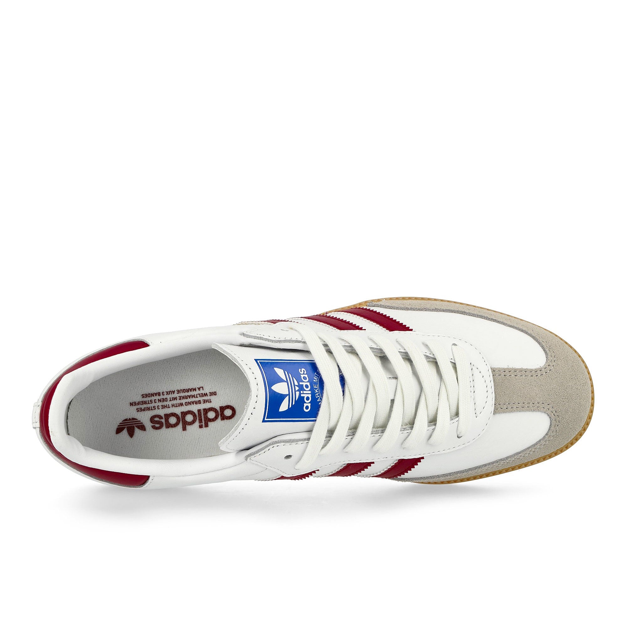adidas Samba OG Footwear White / Collegiate Burgundy / Gum Low Top Sneakers Detailfoto | Overkill