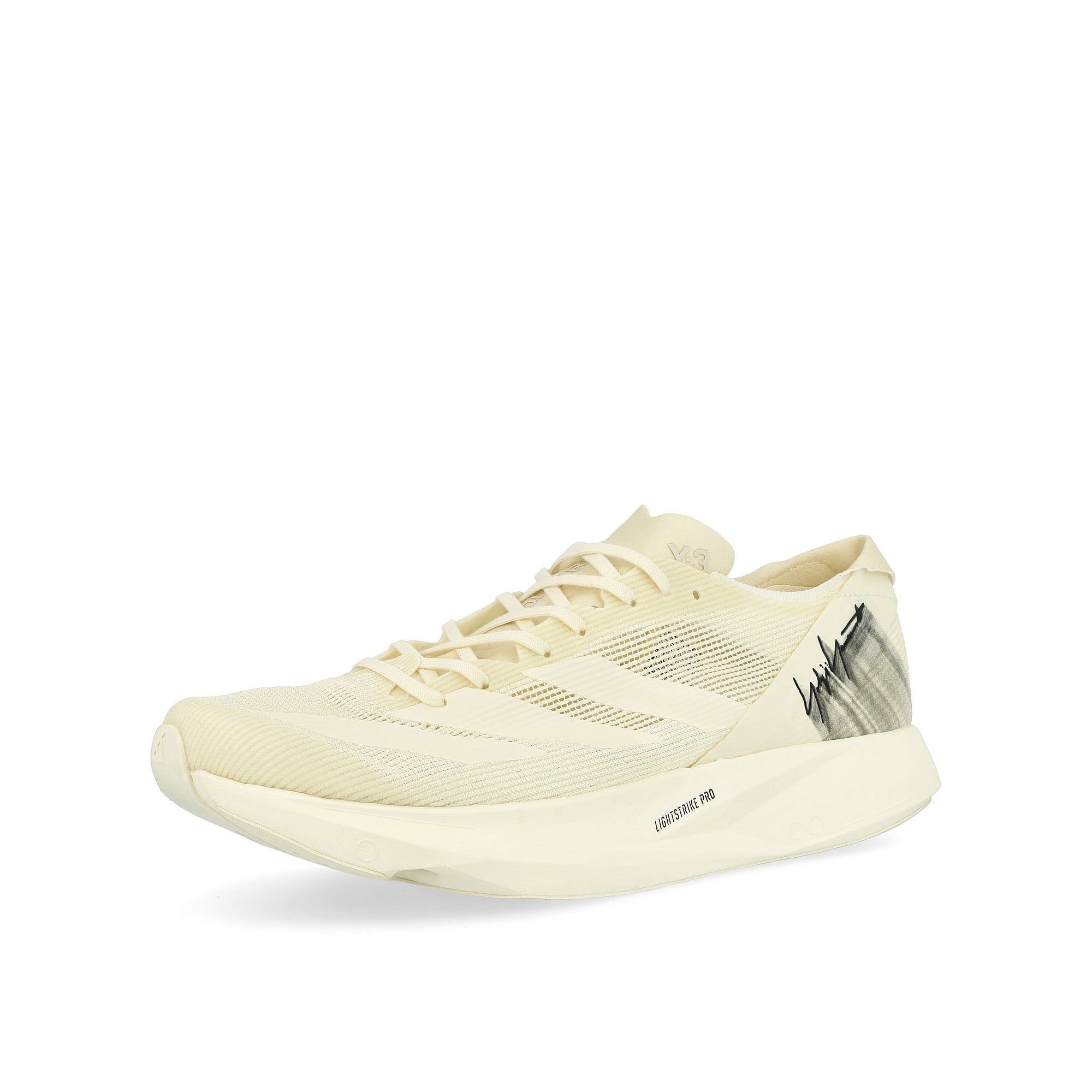 Y-3 Takumi Sen 10 Off White / Off White / Black Low Top Sneakers Close Up | Overkill