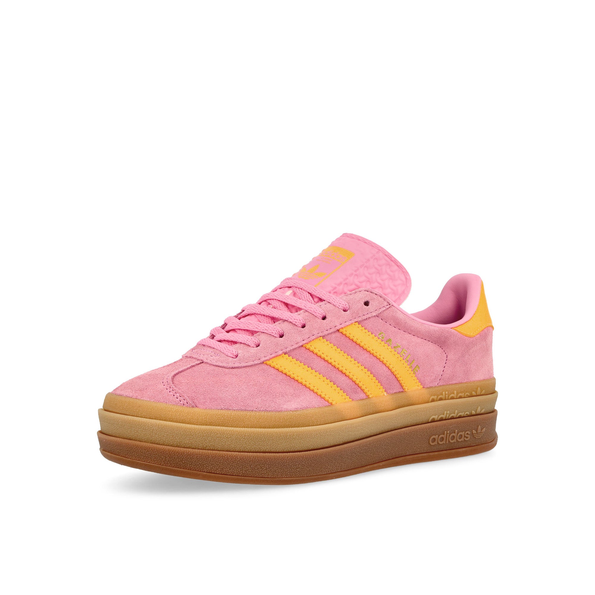 adidas Gazelle Bold W Bliss Pink / Spark / Bliss Pink Low Top Sneakers Close Up | Overkill