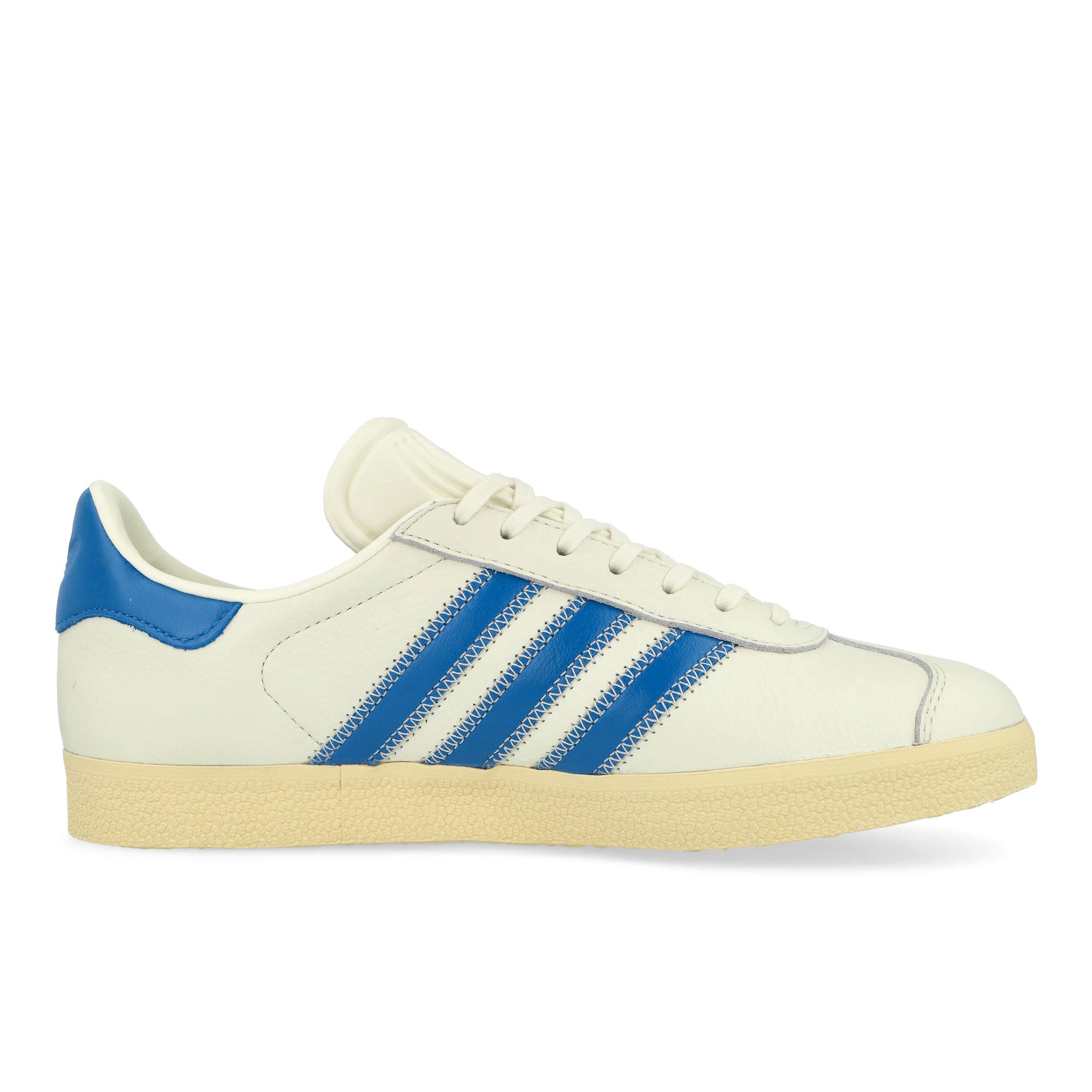 adidas Gazelle Ivory / Bluebird / Gold Metallic Low Top Sneakers Silhouette | Overkill