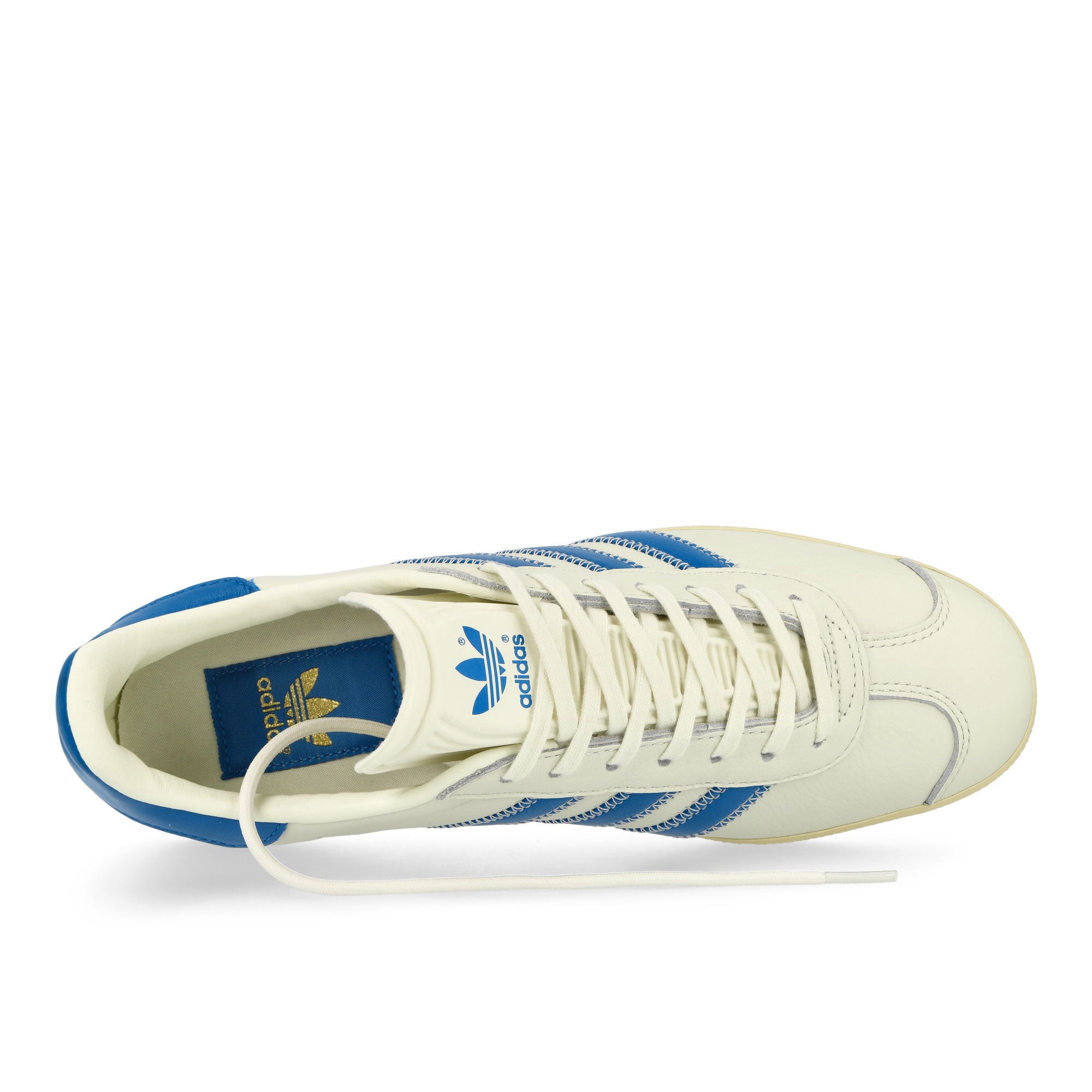 adidas Gazelle Ivory / Bluebird / Gold Metallic Low Top Sneakers Detailfoto | Overkill