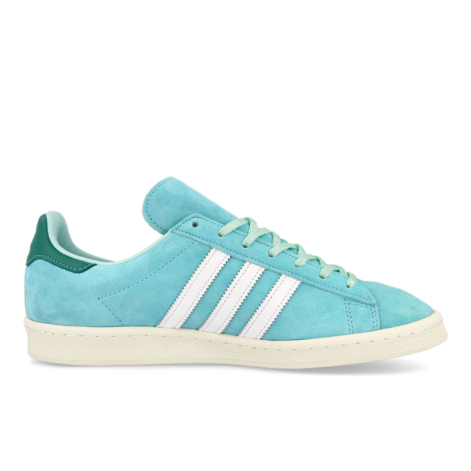 adidas Campus 80s Light Aqua-Cloud White-Off White Low Top Sneakers Silhouette | Overkill