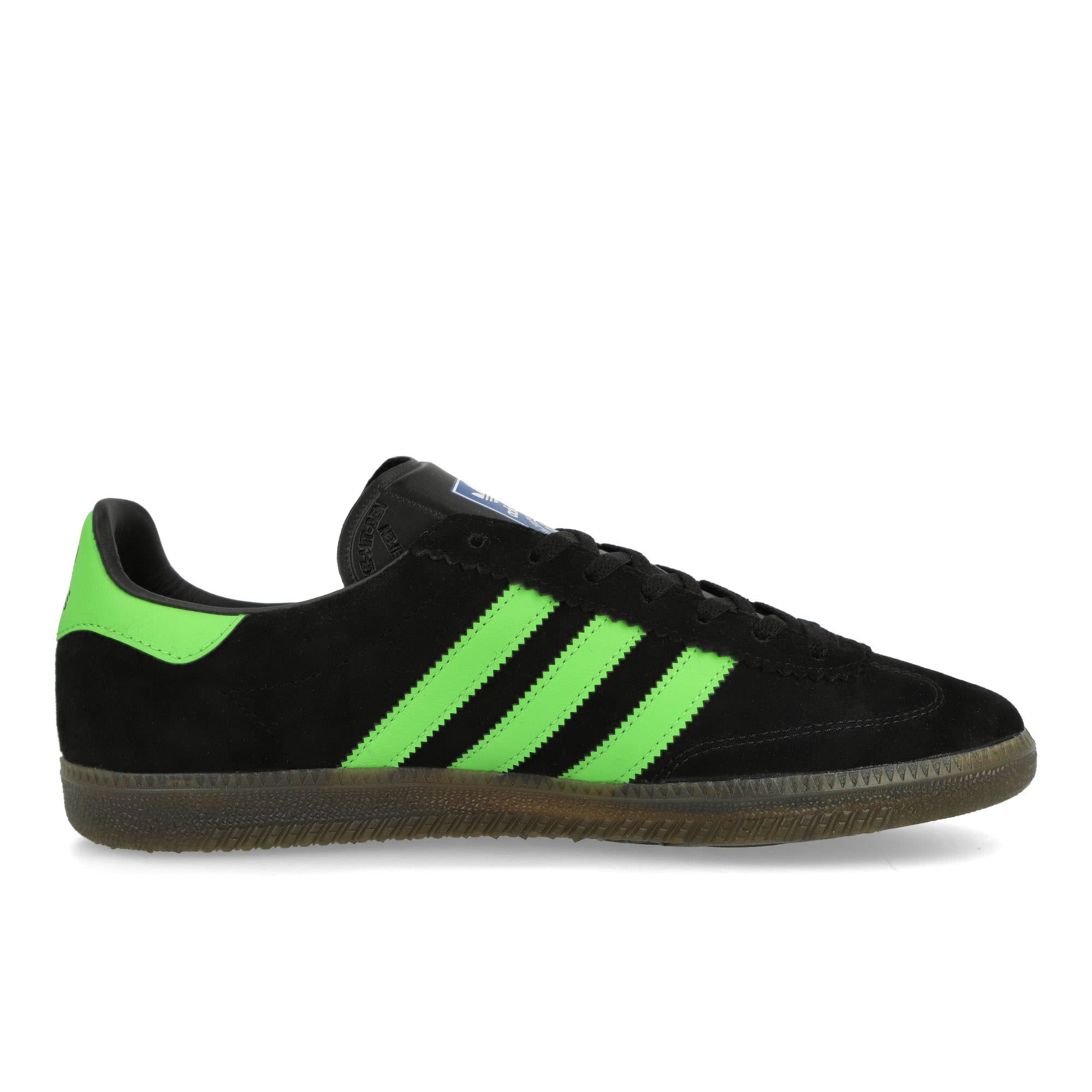 adidas Samba Deco SPZL Core Black / Lucid Lime / Gum5 Low Top Sneakers Silhouette | Overkill