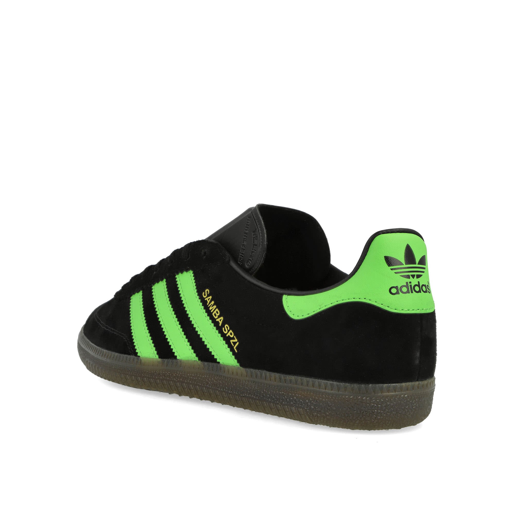 adidas Samba Deco SPZL Core Black / Lucid Lime / Gum5 Low Top Sneakers Material | Overkill