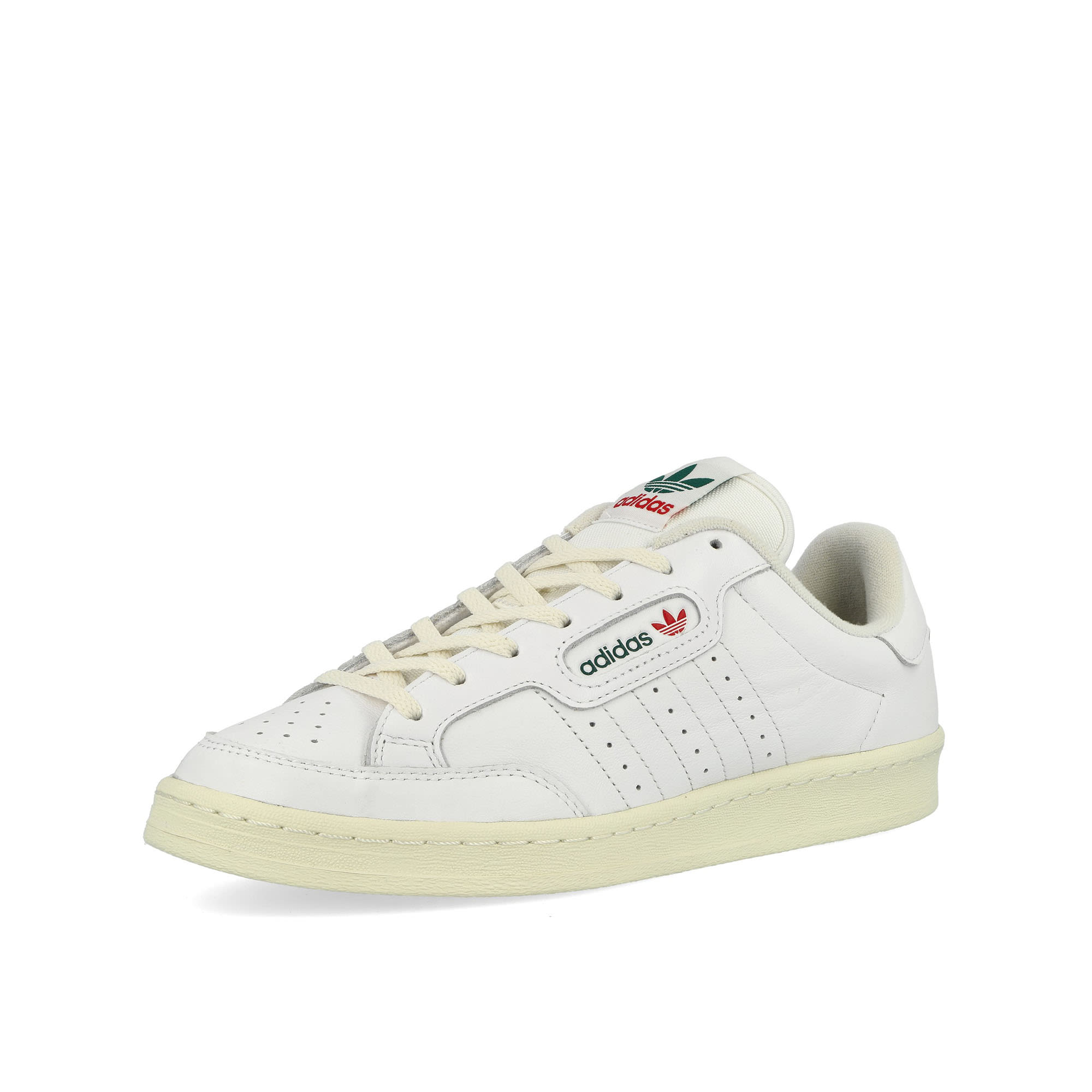 adidas Englewood SPZL Footwear White / Off White / Dark Green Low Top Sneakers Close Up | Overkill