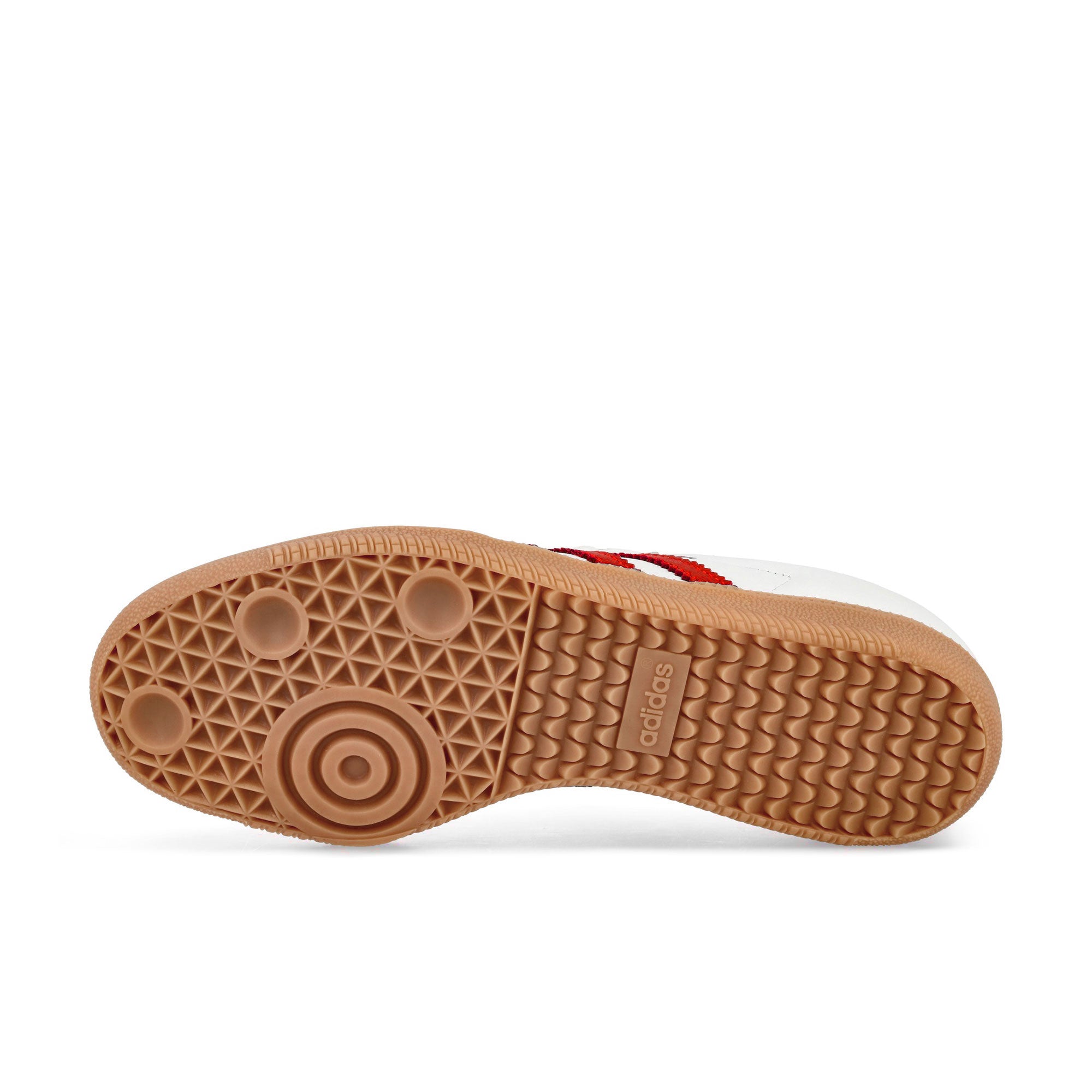 adidas Samba OG W Cloud White / Solar Red / Off White Low Top Sneakers Detail View 1 | Overkill