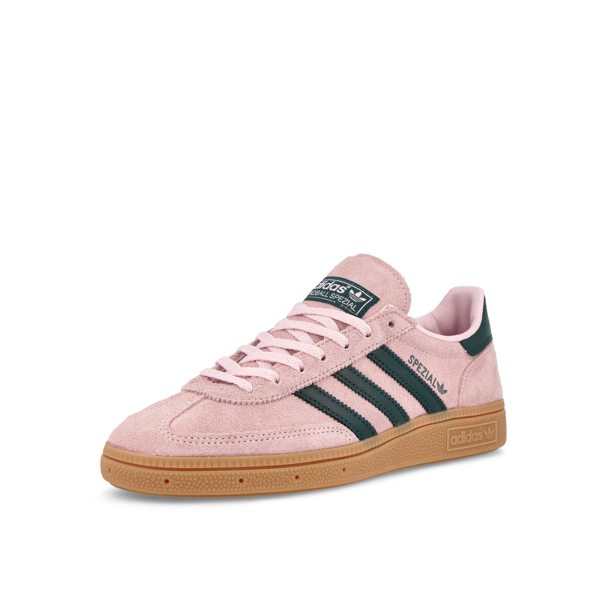 adidas Handball Spezial W Clear Pink / Arctic Night / Gum 2 / Low Top Sneakers Close Up | Overkill