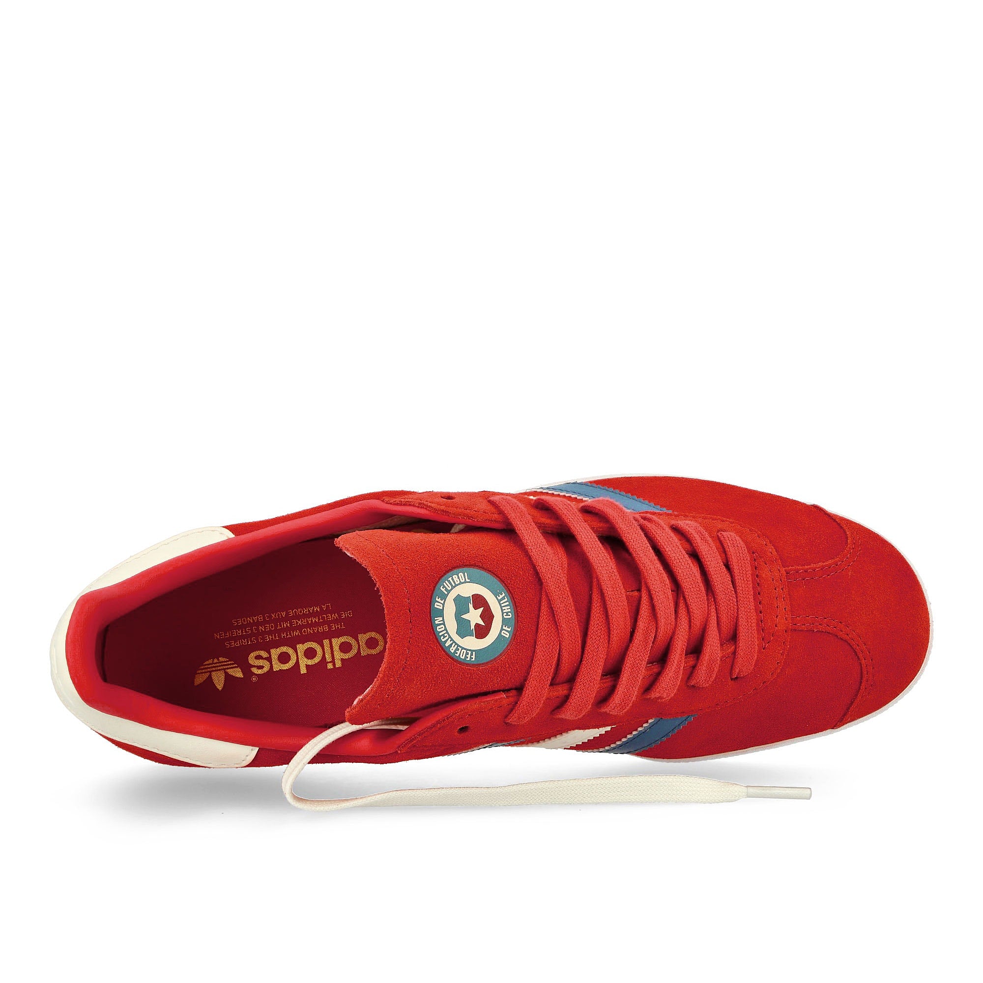 adidas Gazelle Chile Glory Red / Altered Blue / Off White Low Top Sneakers Detailfoto | Overkill