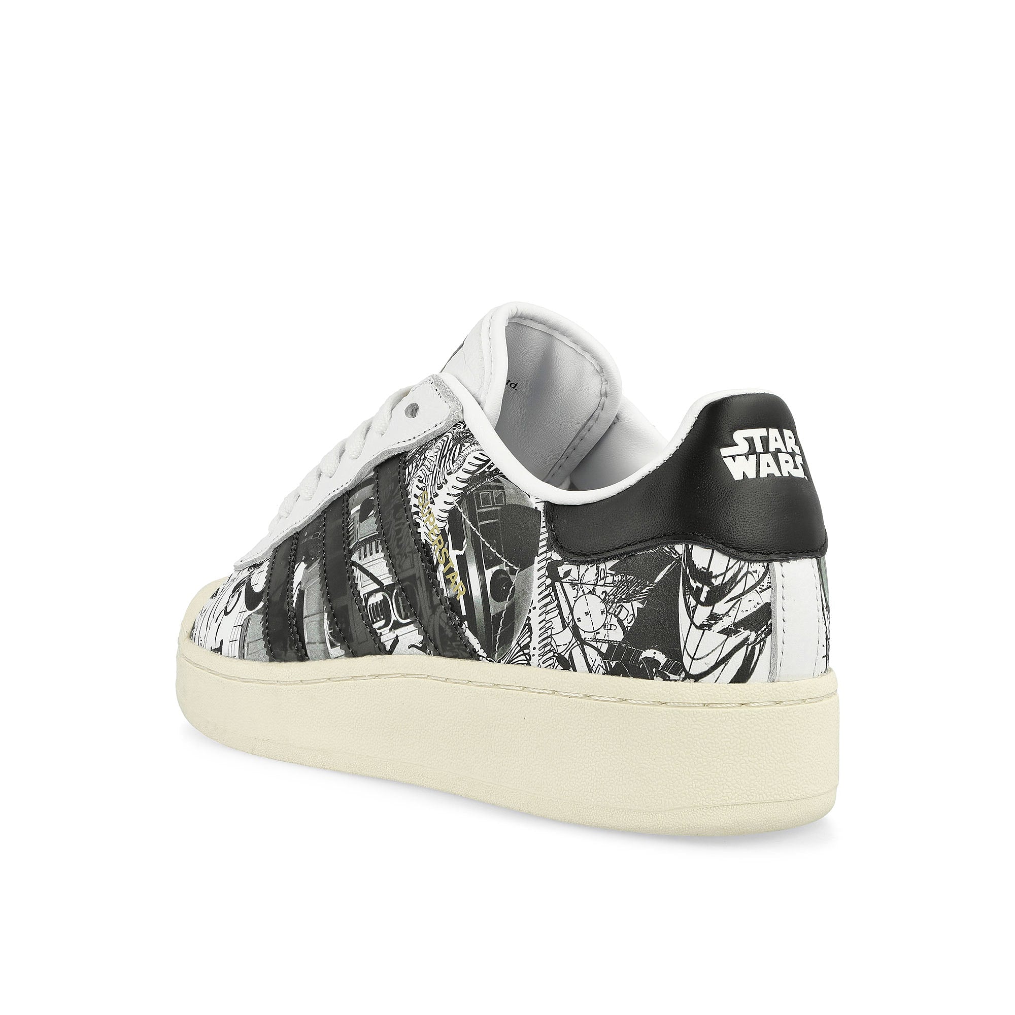 adidas Star Wars x Nanzuka x adidas Superstar XLG Footwear White / Core Black / Gold Low Top Sneakers Material | Overkill