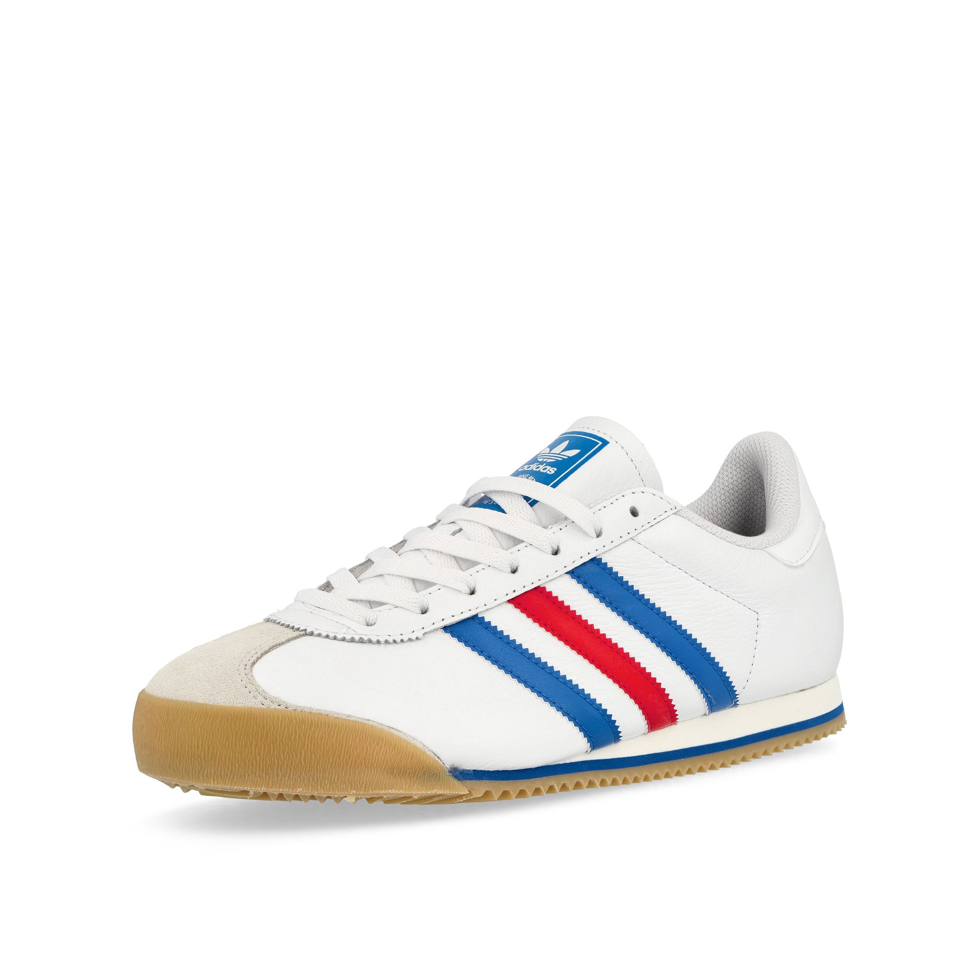 adidas K 74 Footwear White / Blue / Better Scarlet Low Top Sneakers Close Up | Overkill