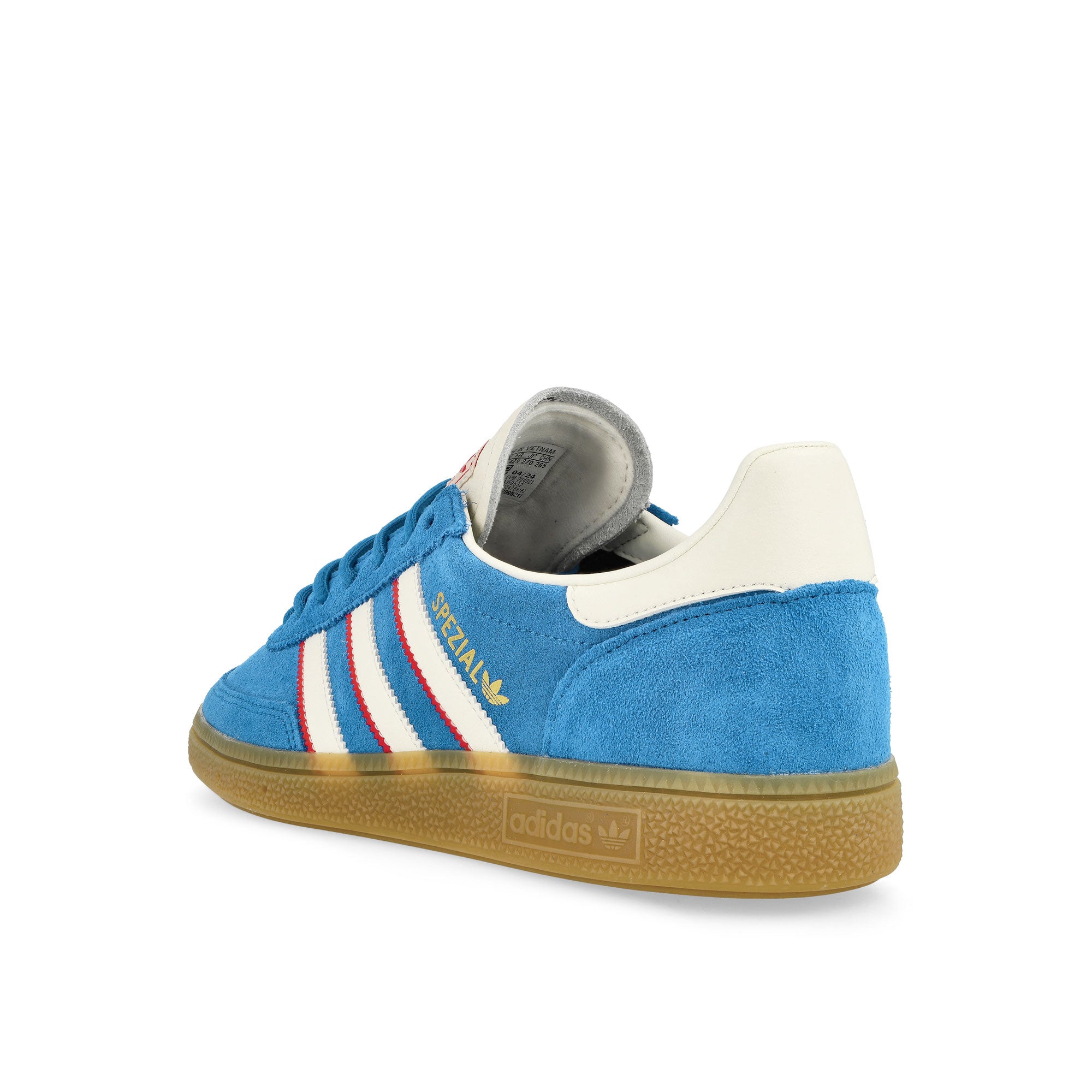 adidas Handball Spezial Blue / Cloud White / Better Scarlet Low Top Sneakers Material | Overkill