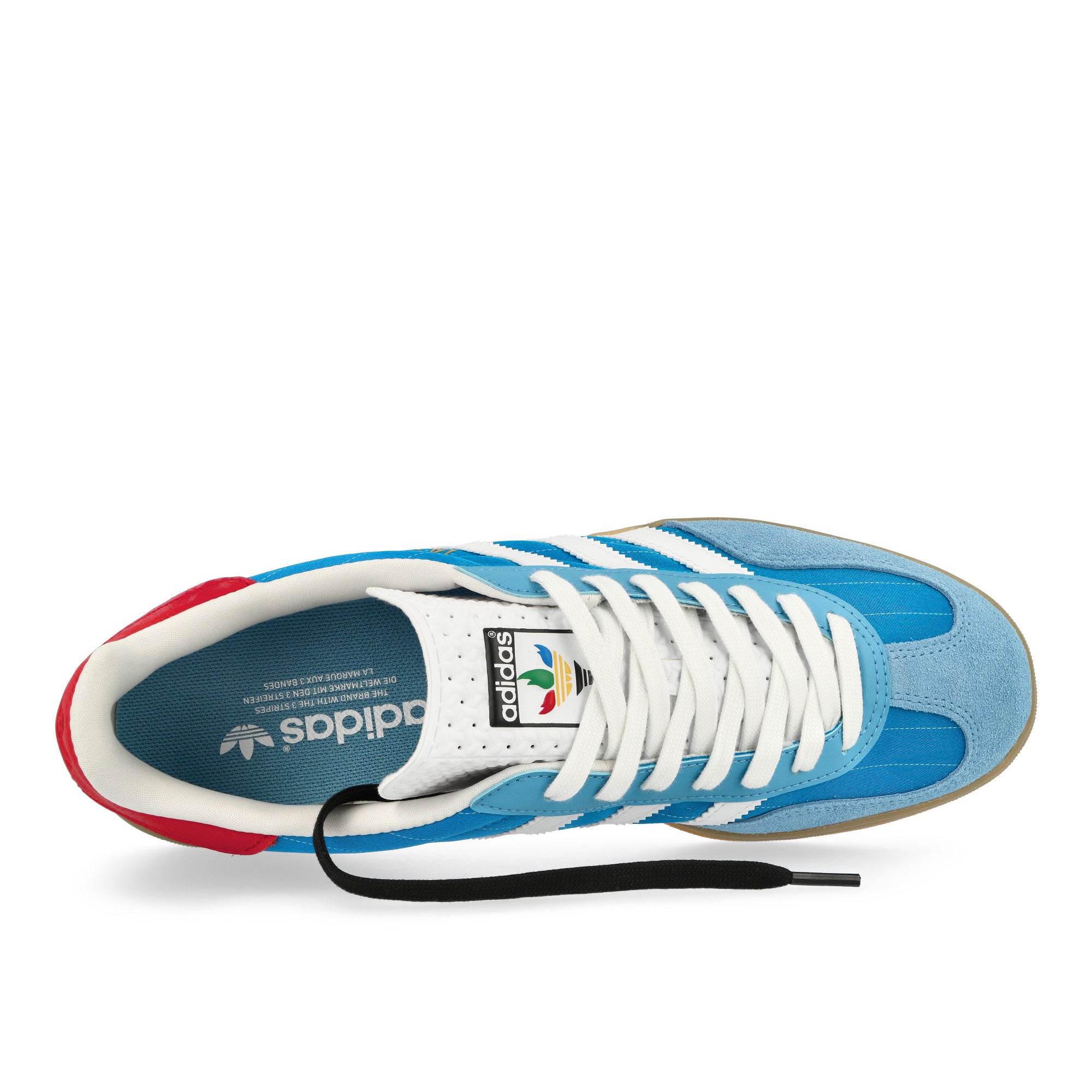 adidas Gazelle Indoor Bright Blue / Footwear White / Gum Low Top Sneakers Detailfoto | Overkill