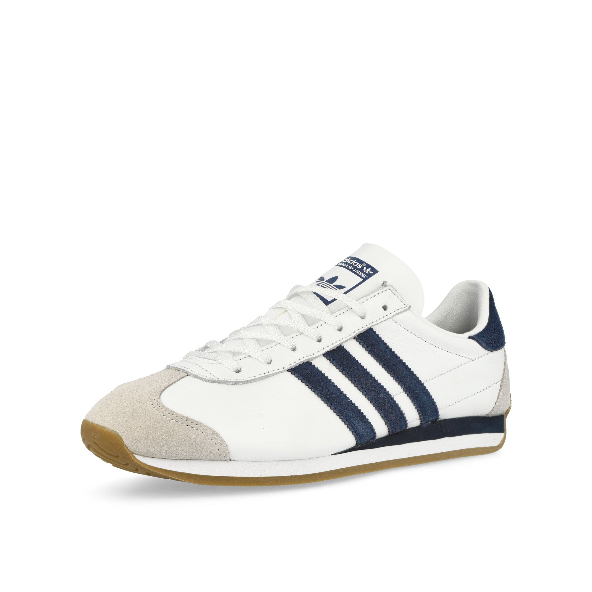 adidas Country OG Footwear White / Night Indigo / Gum Low Top Sneakers Close Up | Overkill