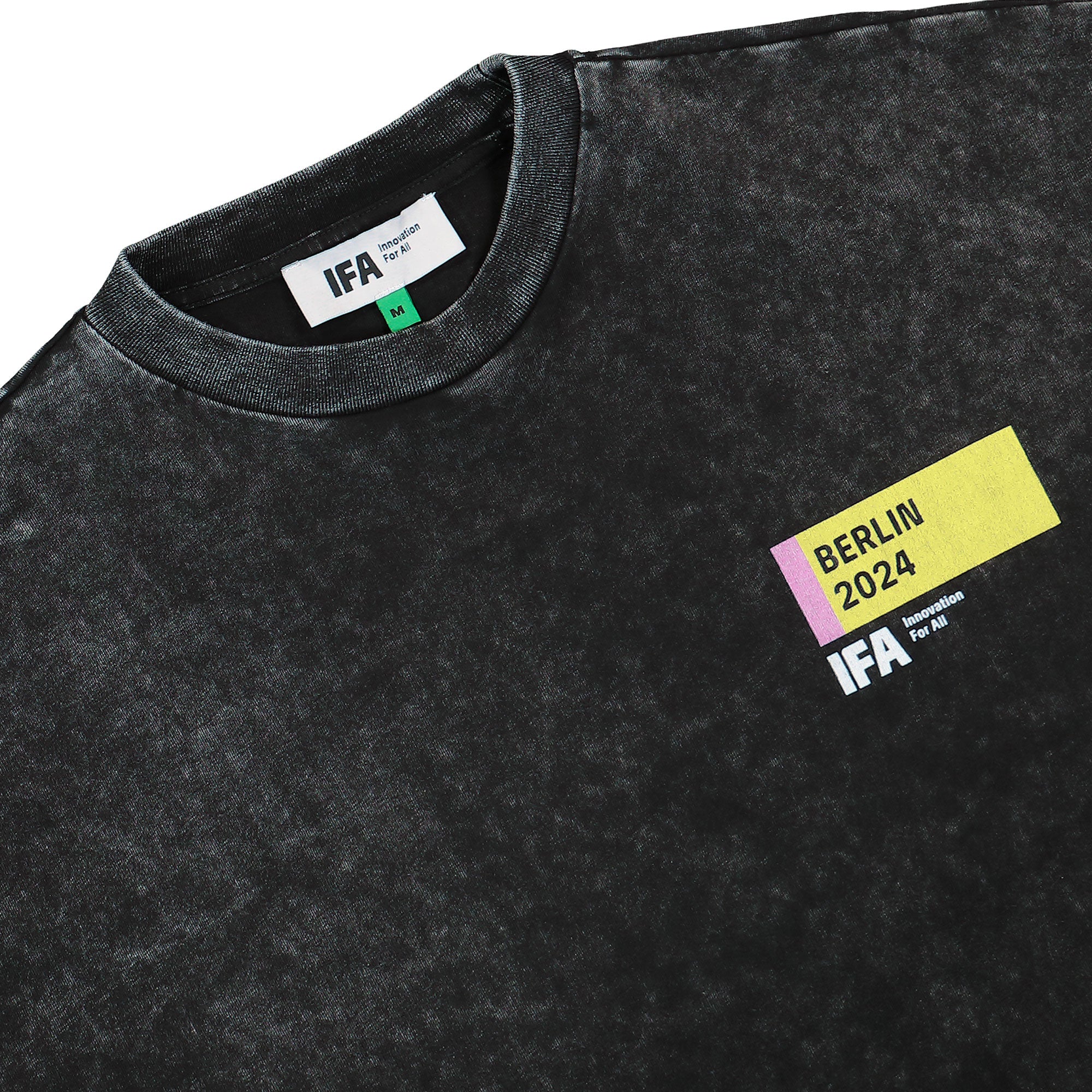 IFA Washed Oversize Tee Washed Black T-Shirts Close-up | Overkill
