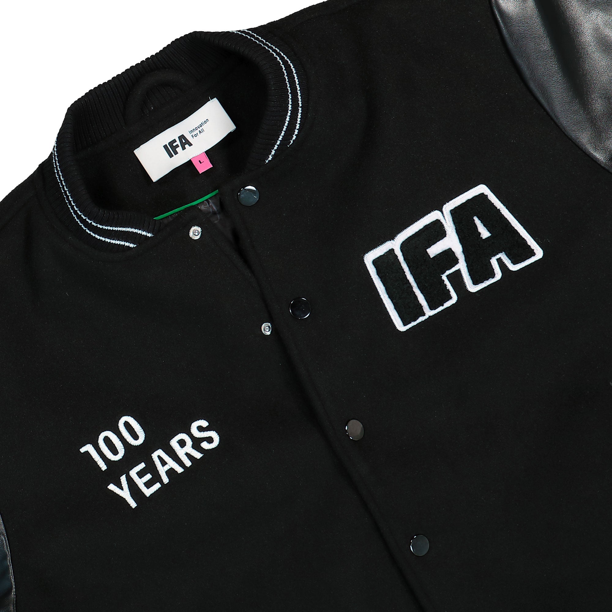 IFA Varsity Jacket Black Bomber & Varsity Jackets Close-up | Overkill