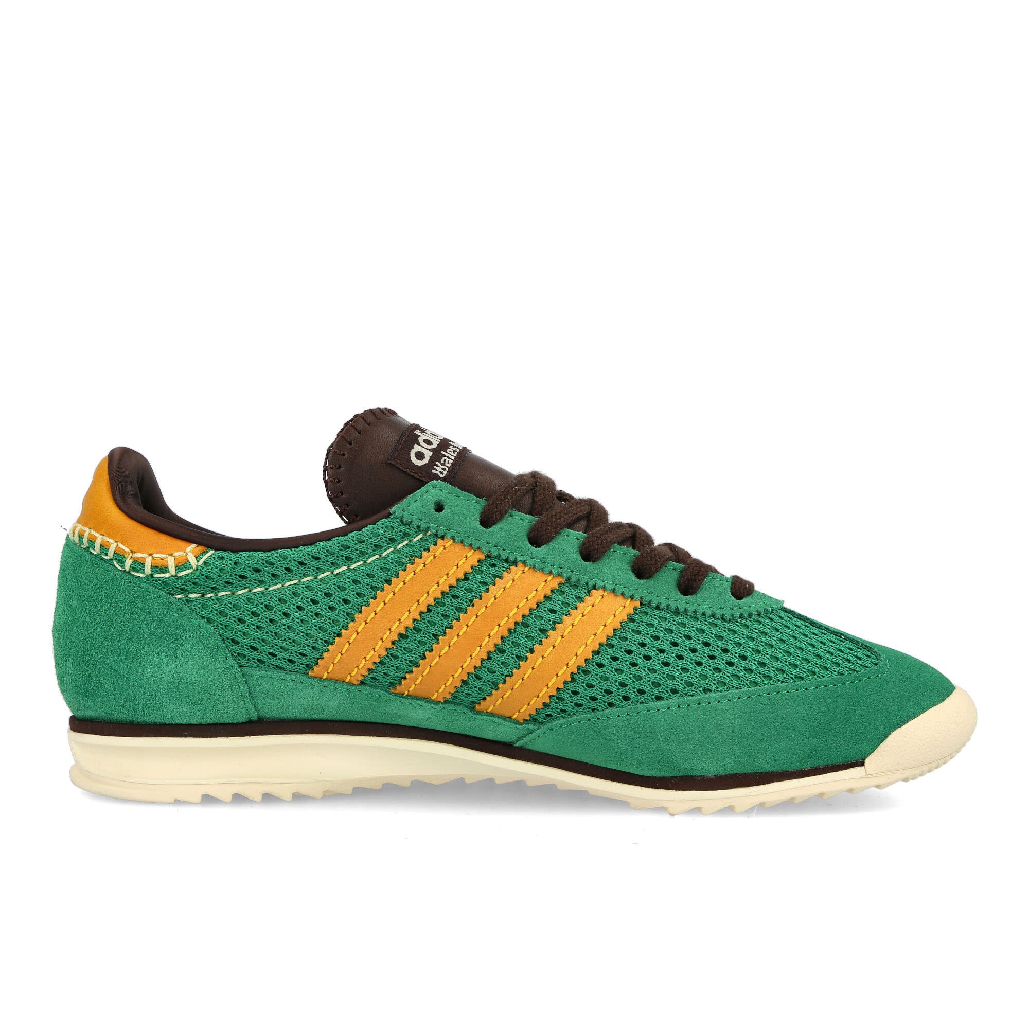 adidas Wales Bonner x adidas SL 72 Knit Teal Green-Collegiate Green-Dark Brown Low Top Sneakers Silhouette | Overkill