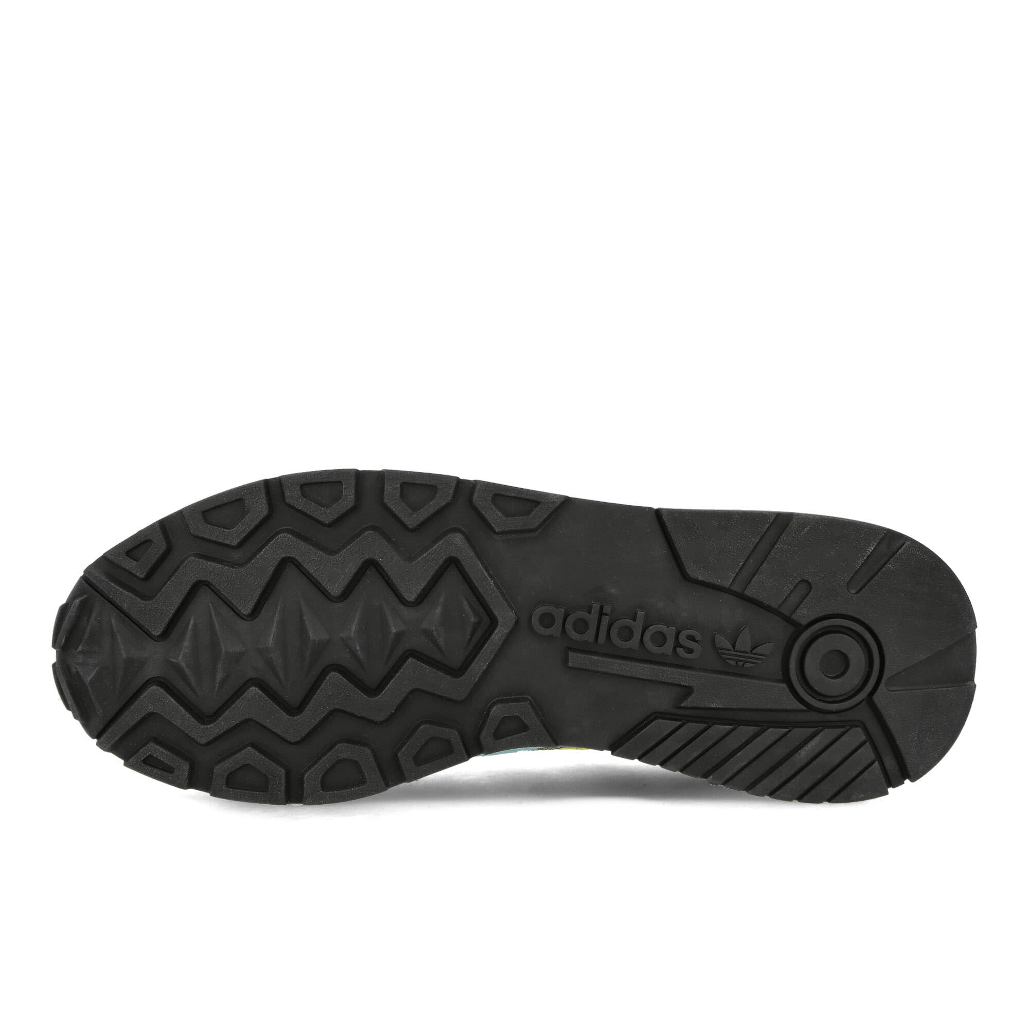 adidas Treziod 2 Clear Aqua-Shock Yellow-Tech Purple Low Top Sneakers Detail View 1 | Overkill