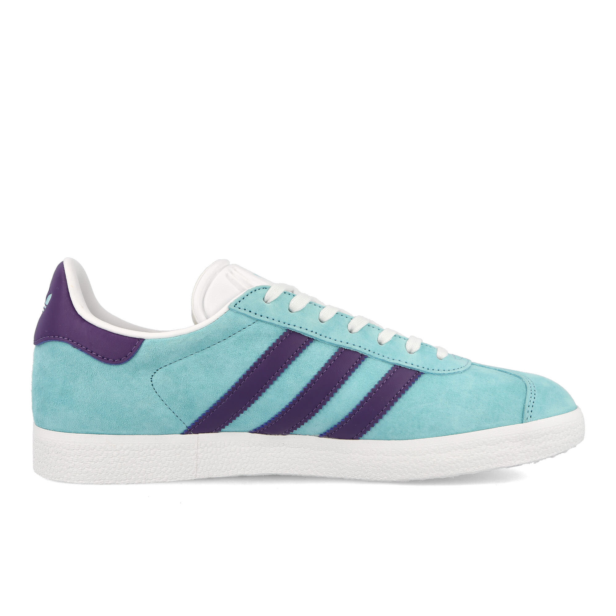 adidas Gazelle Clear Aqua, Tech Purple, Footwear White Sneakers Silhouette | Overkill