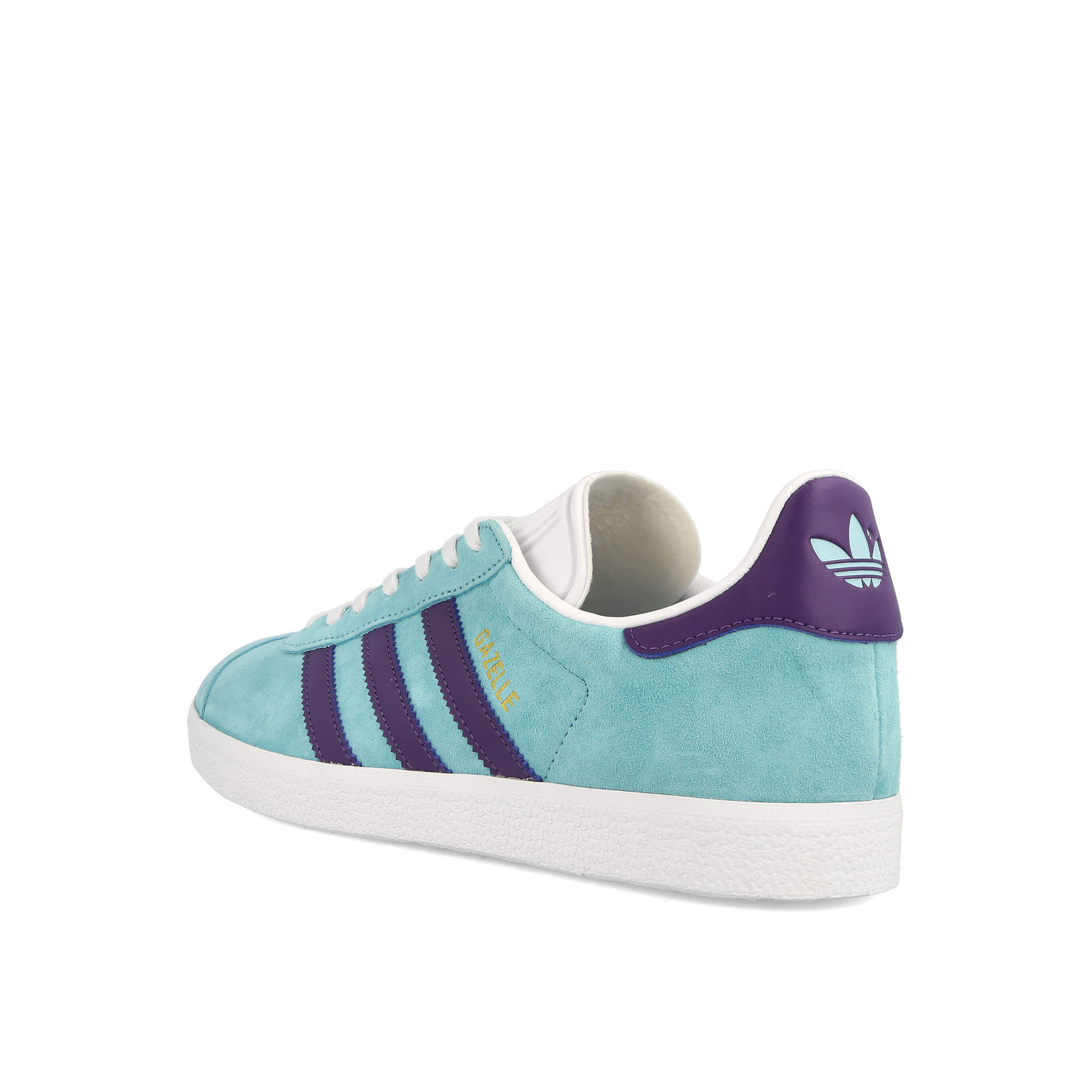adidas Gazelle Clear Aqua, Tech Purple, Footwear White Sneakers Material | Overkill
